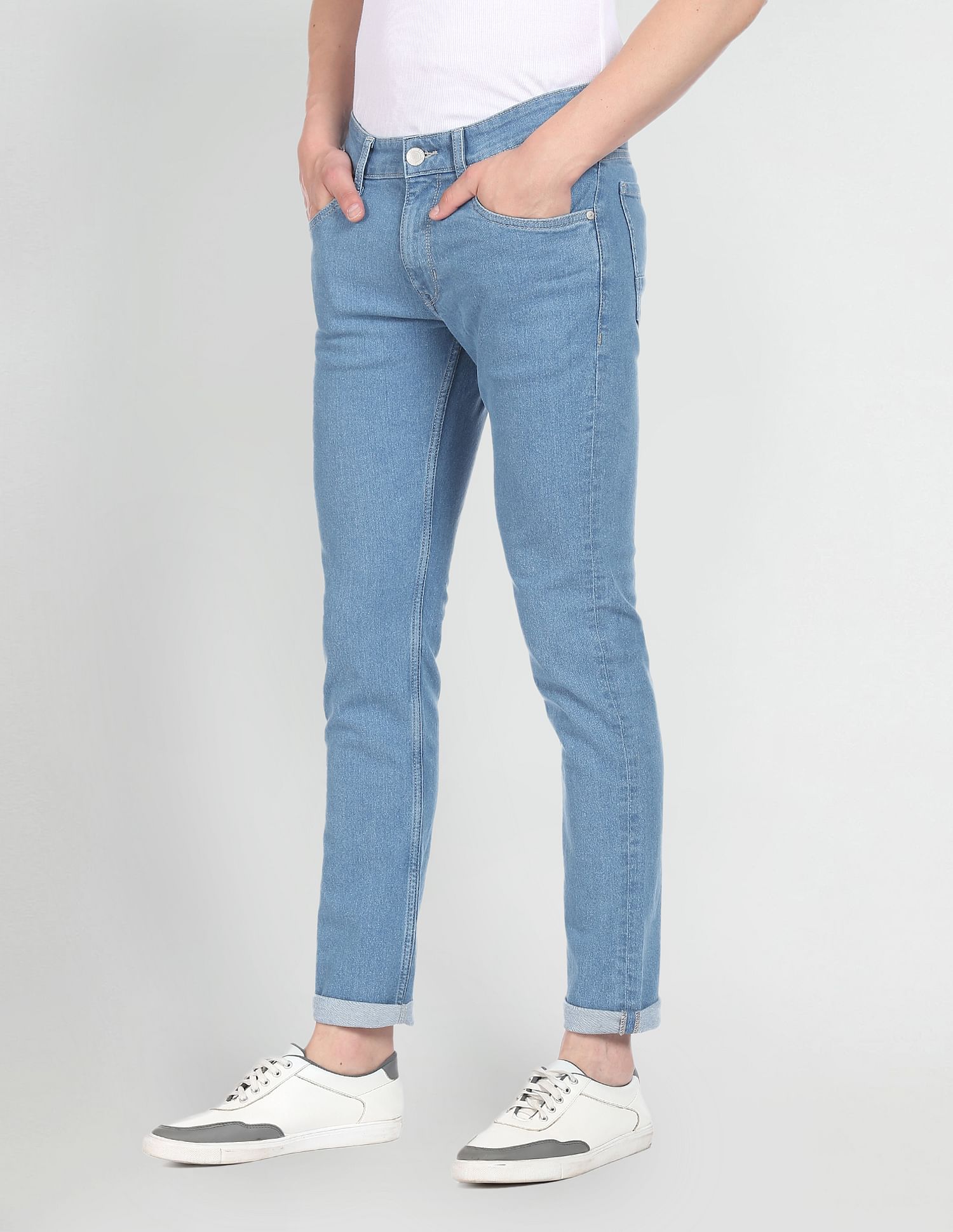 Brandon Slim Tapered Fit Rinsed Jeans Blue - U.S. POLO ASSN. | Large