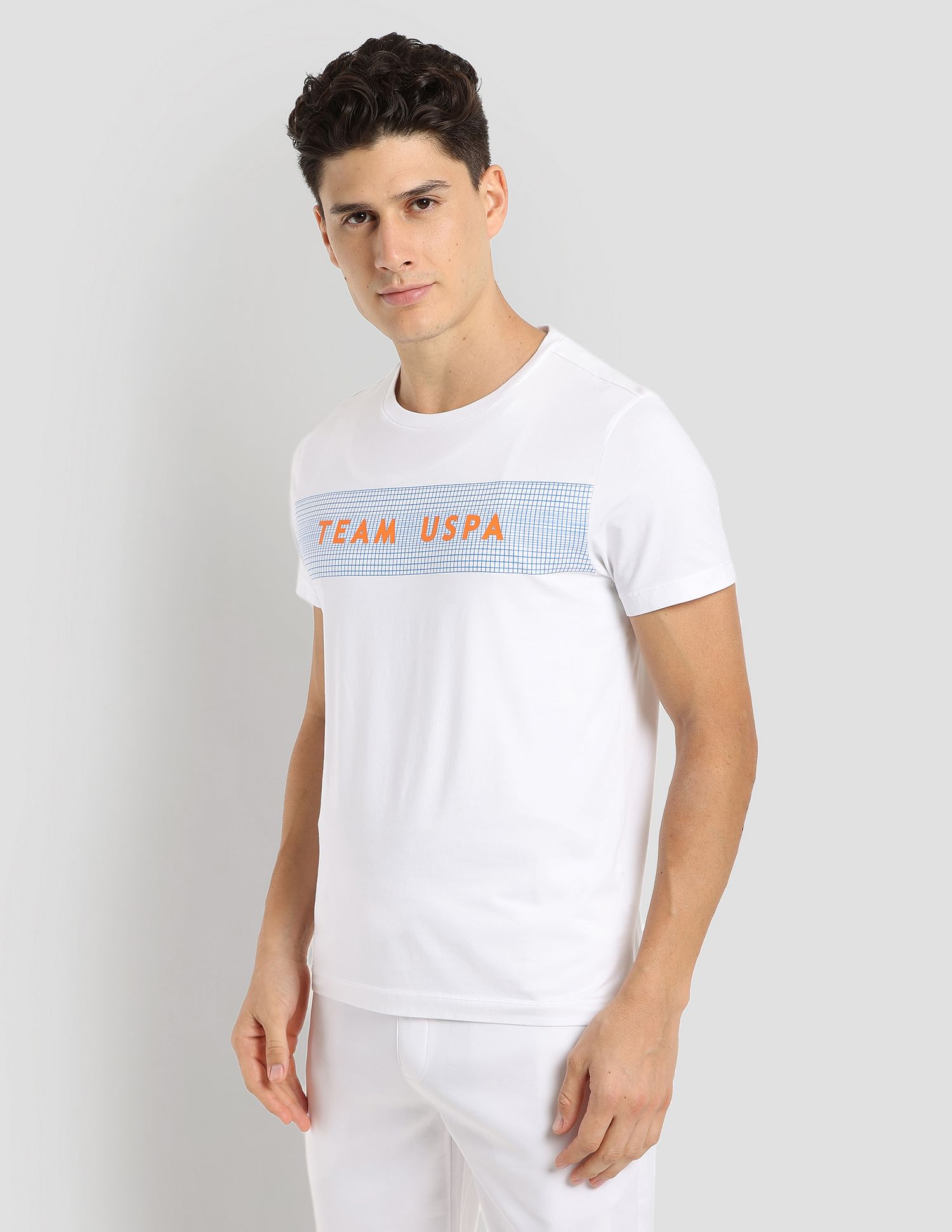 Digital Logo Performance T-Shirt White - U.S. POLO ASSN. | Large