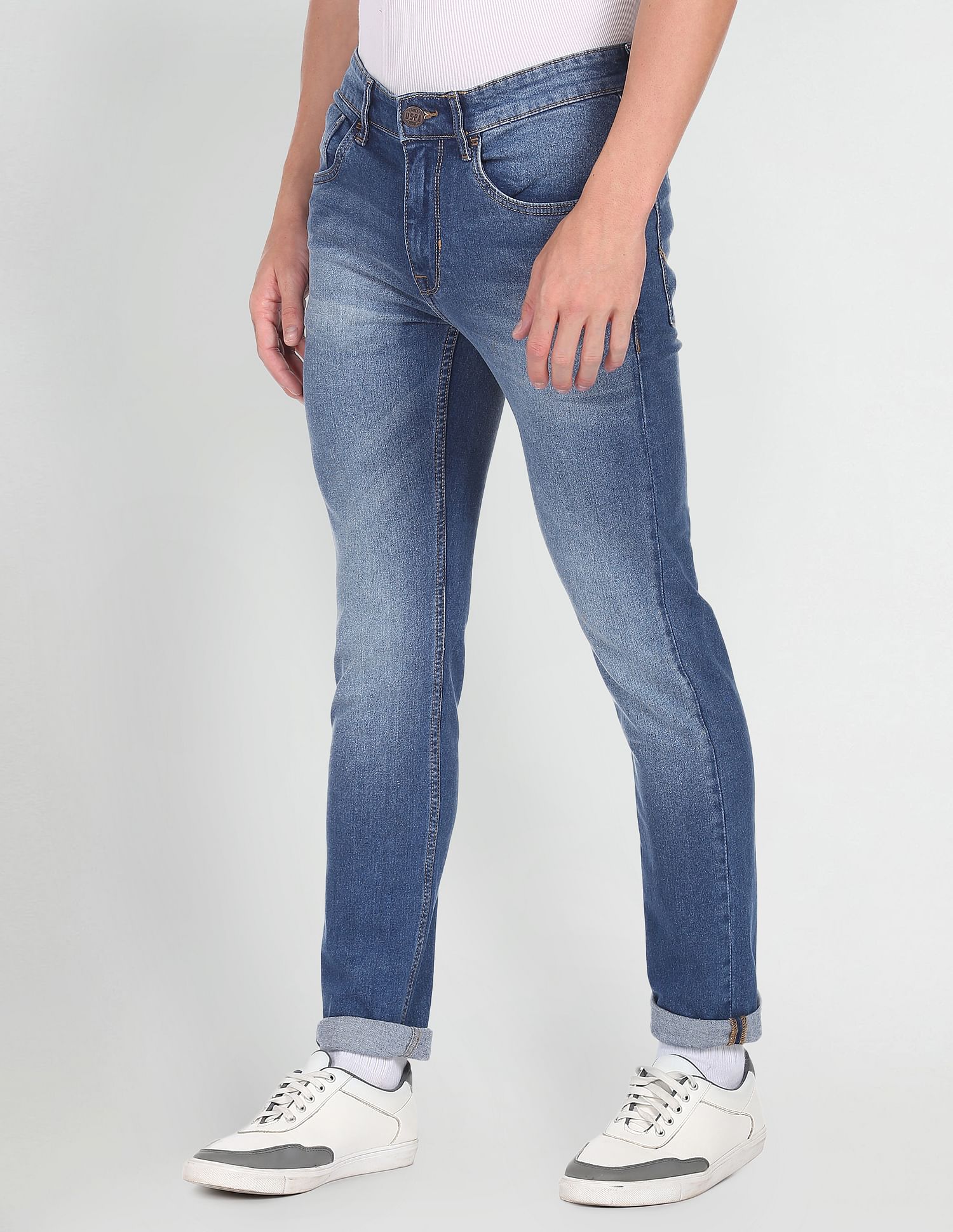 Whiskered Regallo Skinny Fit Jeans Blue - U.S. POLO ASSN. | Large