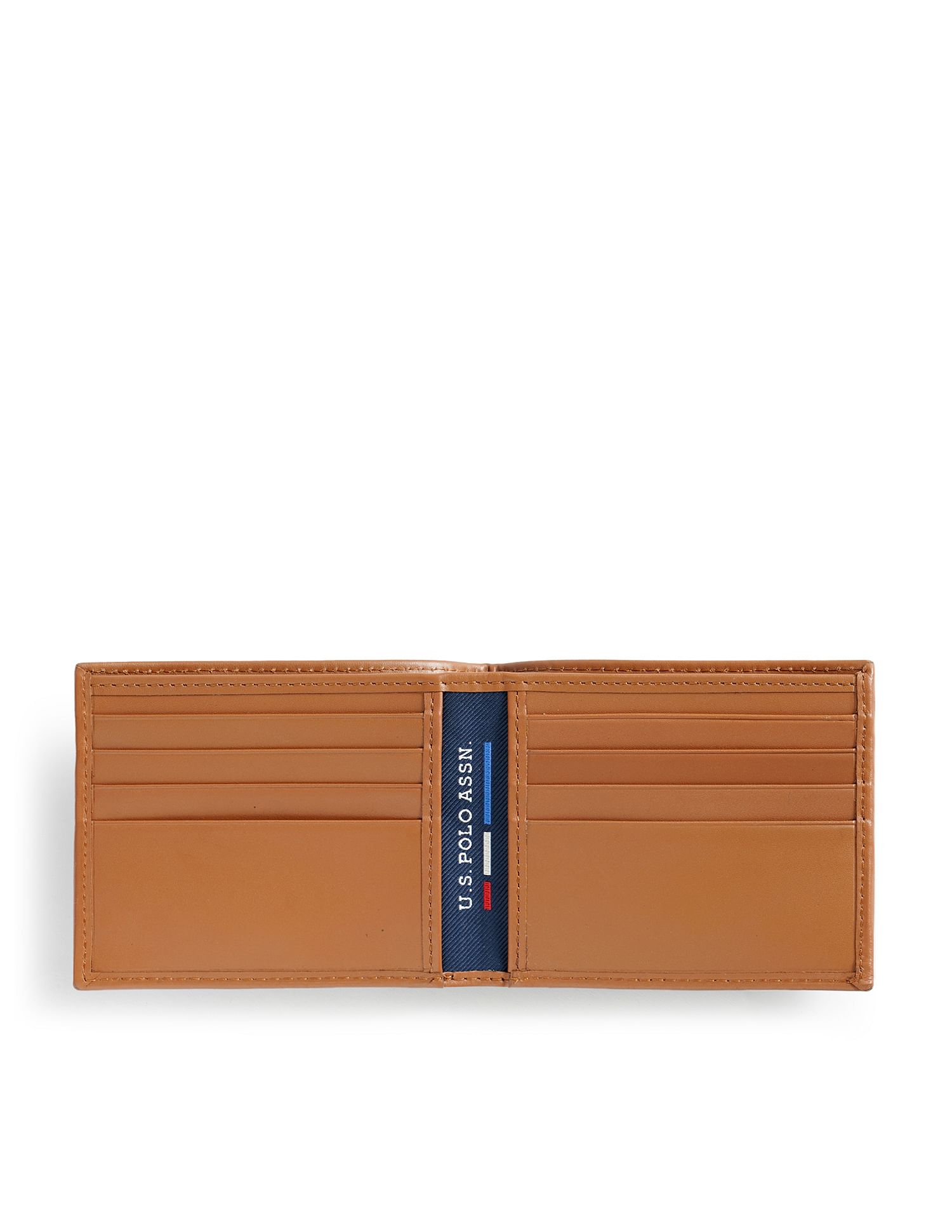 Bi-Fold Panel Solid Wallet Navy - U.S. POLO ASSN. | Large