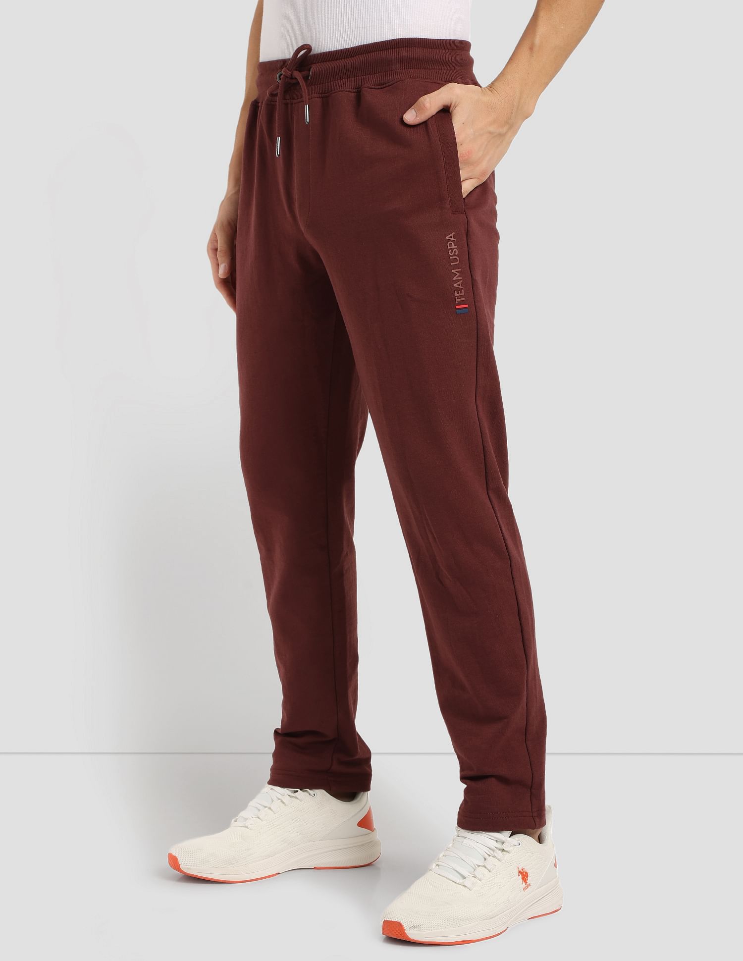 Minimal Active Track Pants Wine - U.S. Polo Assn. India | Large