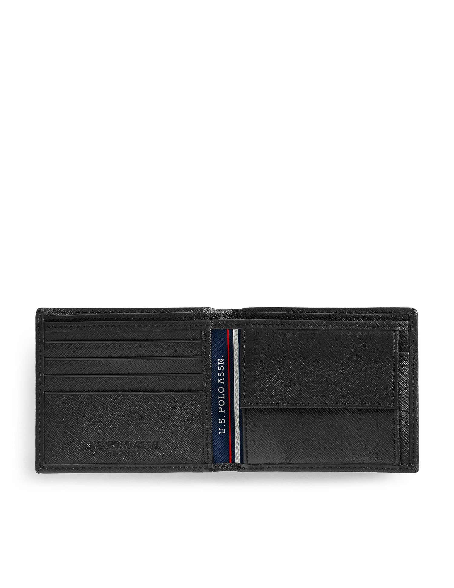Bi-Fold Textured Wallet Black - U.S. POLO ASSN. | Large