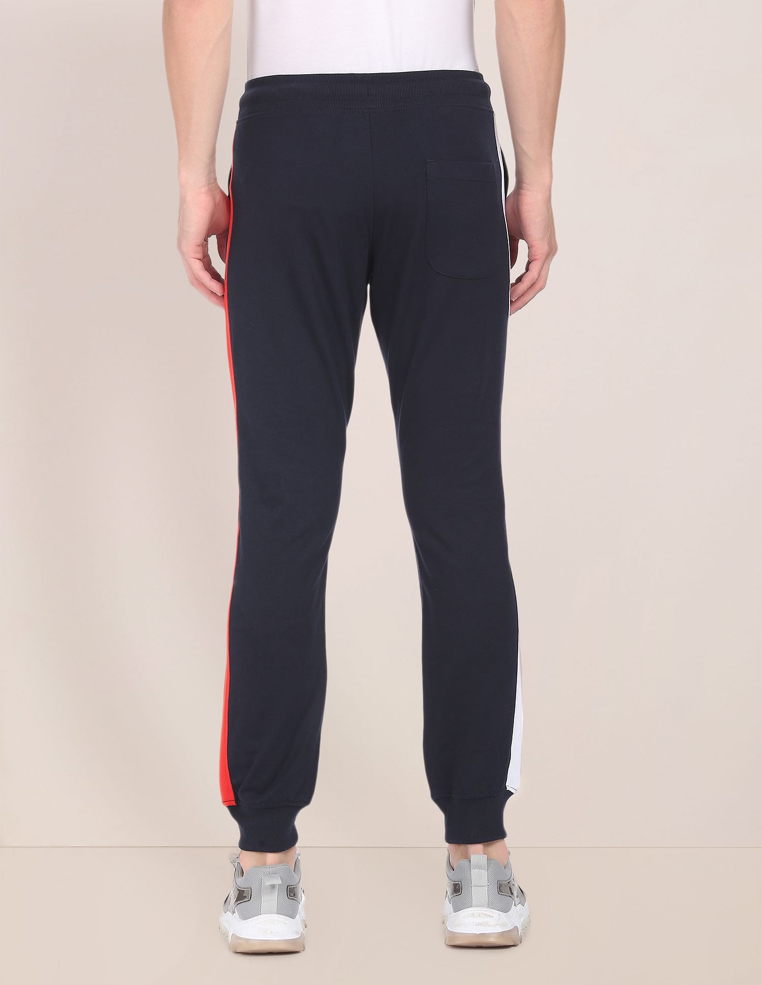 Mid Rise Solid Joggers Navy - U.S. Polo Assn. India | Large