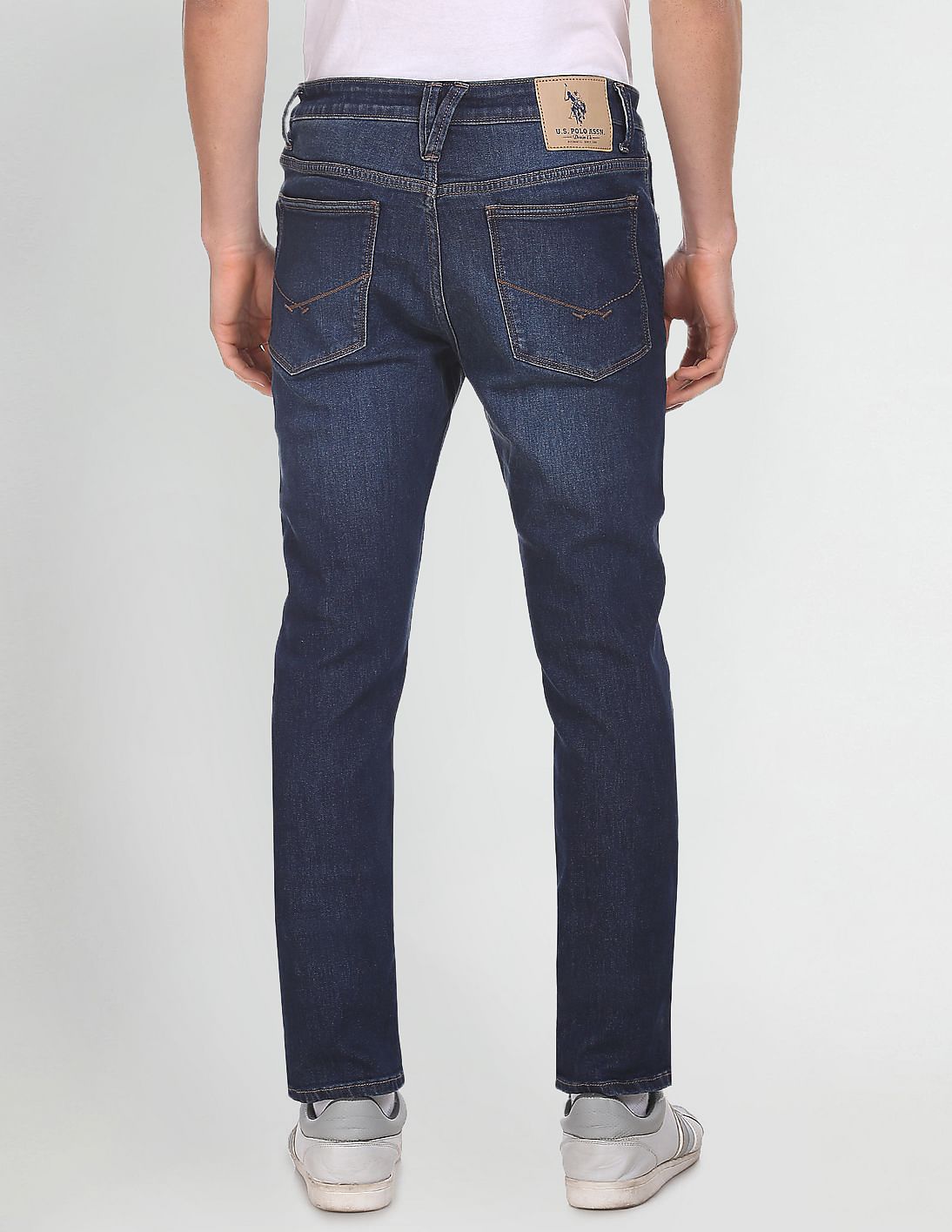 Regallo Skinny Fit Stone Wash Jeans Navy - U.S. POLO ASSN. | Large