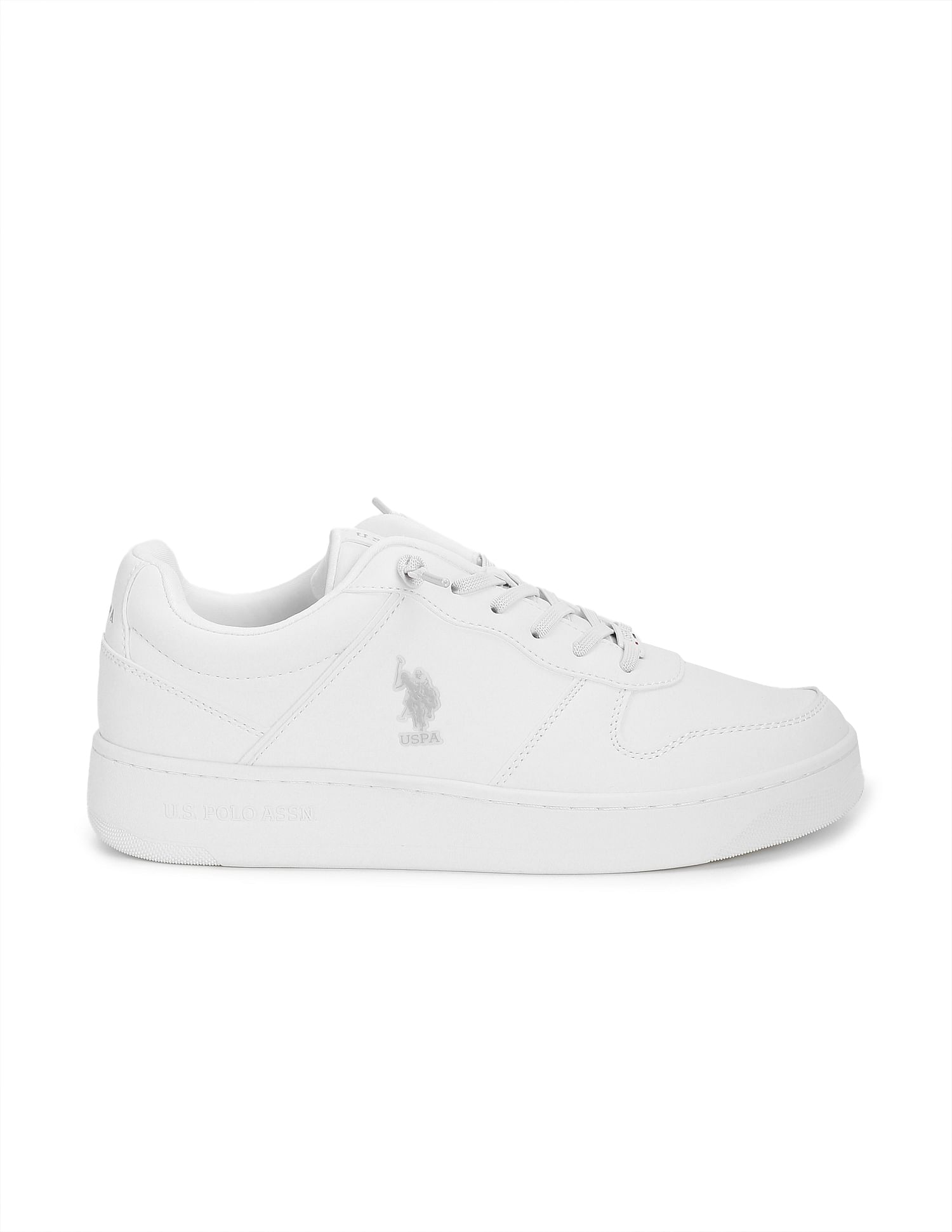 Men Jaxson Solid Sneakers White - U.S. Polo Assn. India | Large