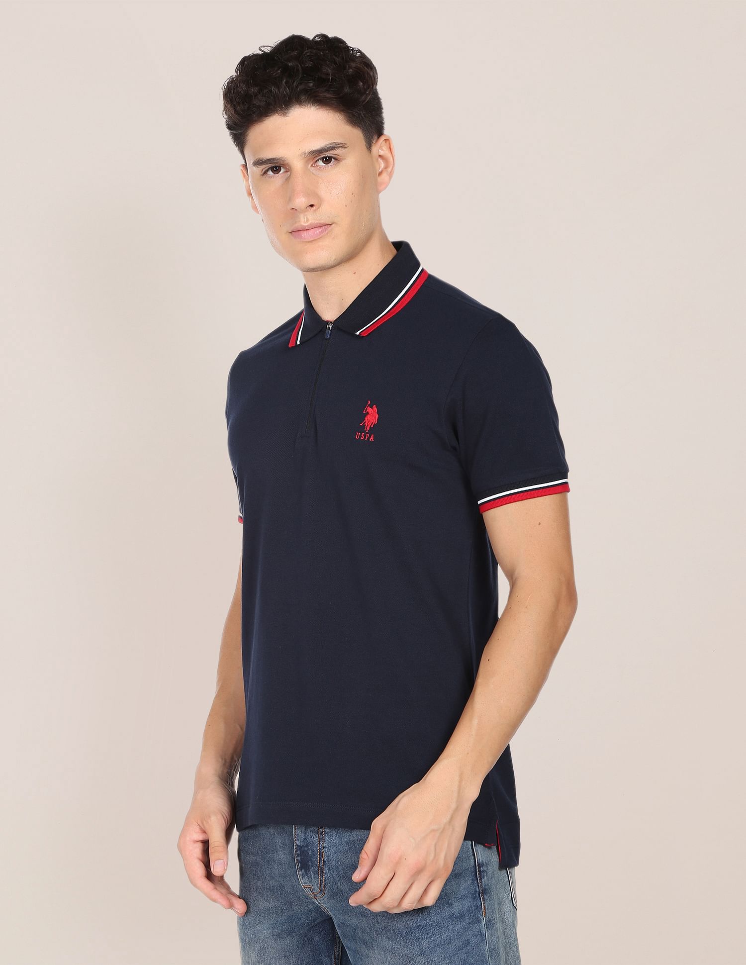 Tipped Zipper Polo Shirt – U.S. Polo Assn. India