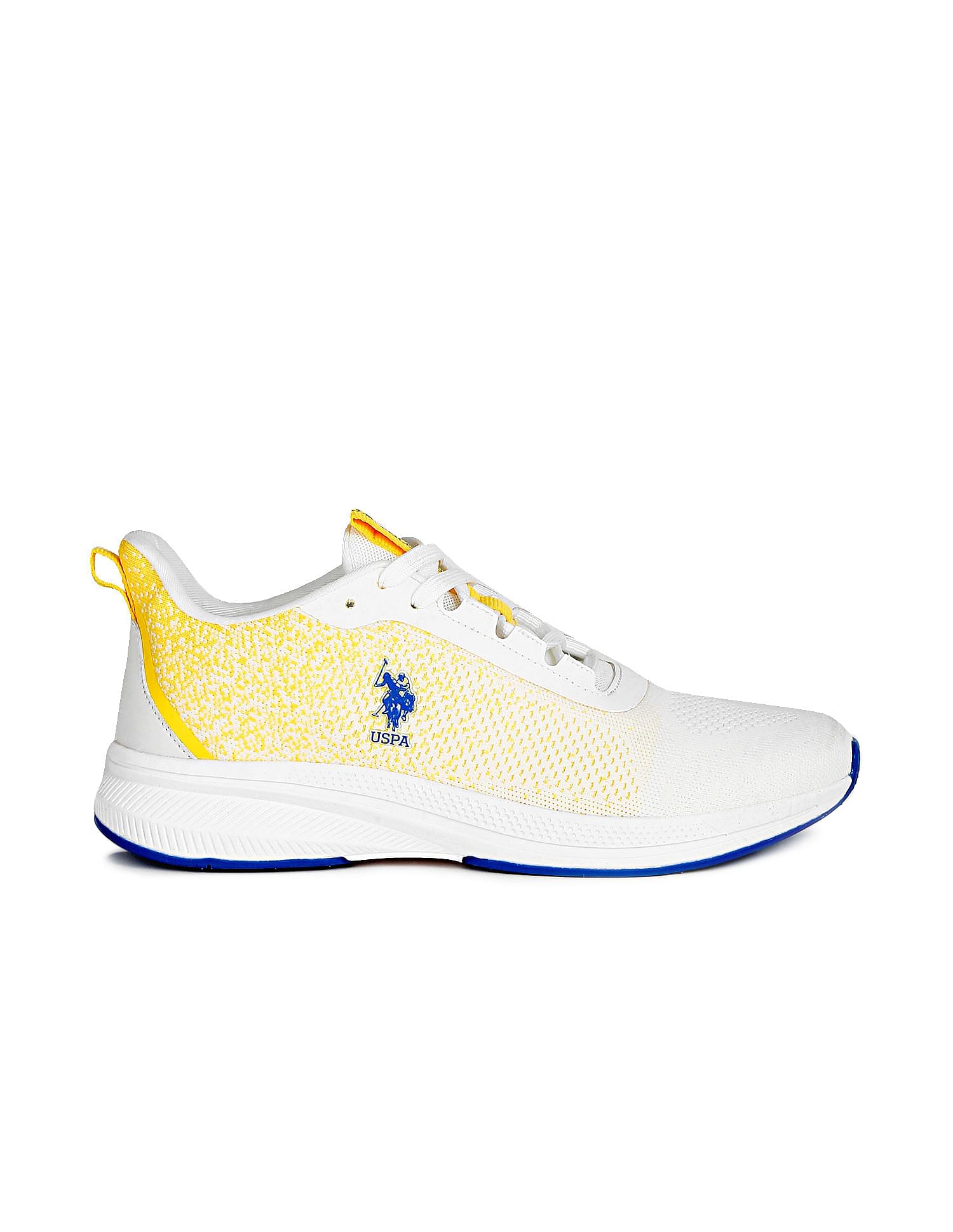 Men Ombre Lace Up Wanson 2.0 Sneakers White - U.S. Polo Assn. India | Large