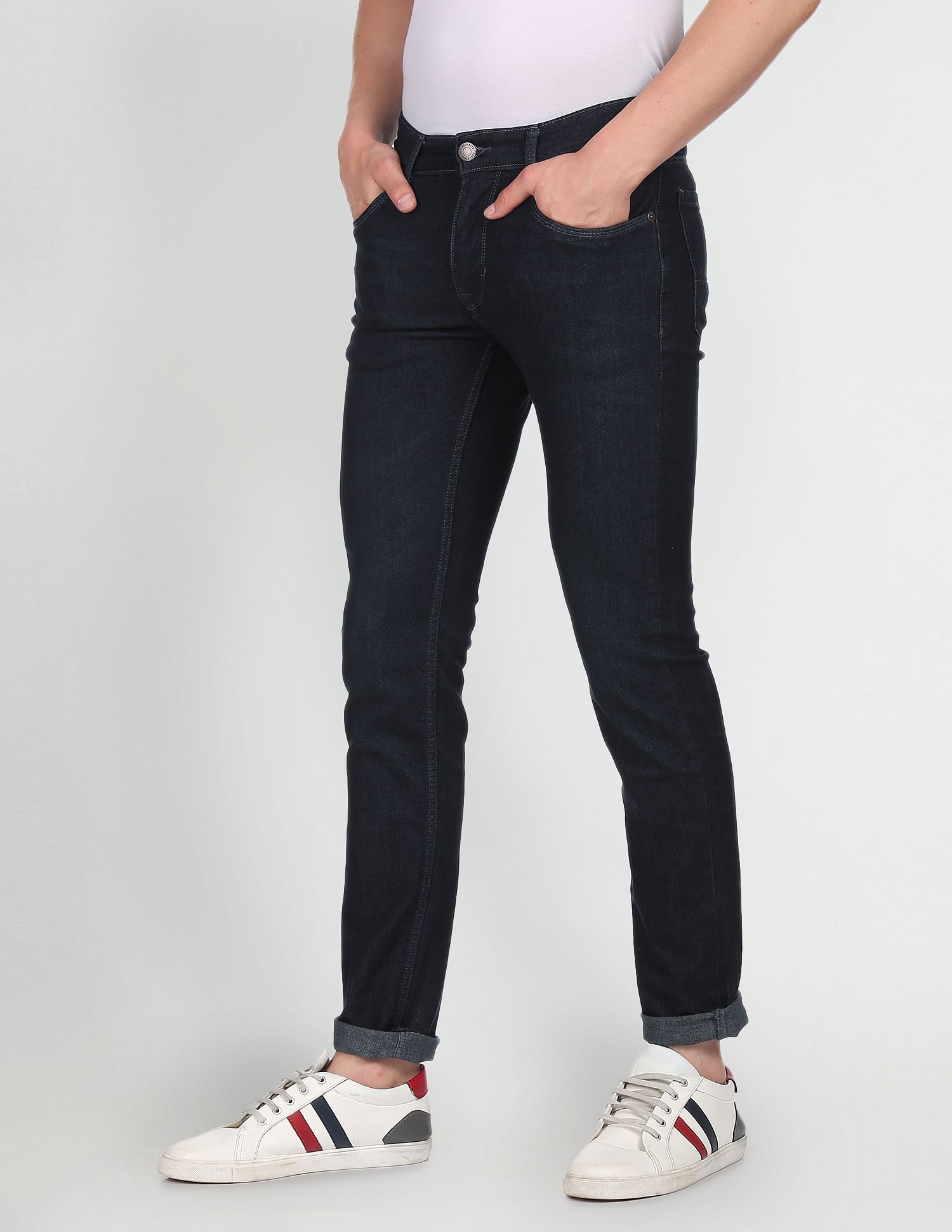 Brandon Slim Fit Rinsed Jeans Dark Blue - U.S. POLO ASSN. | Large