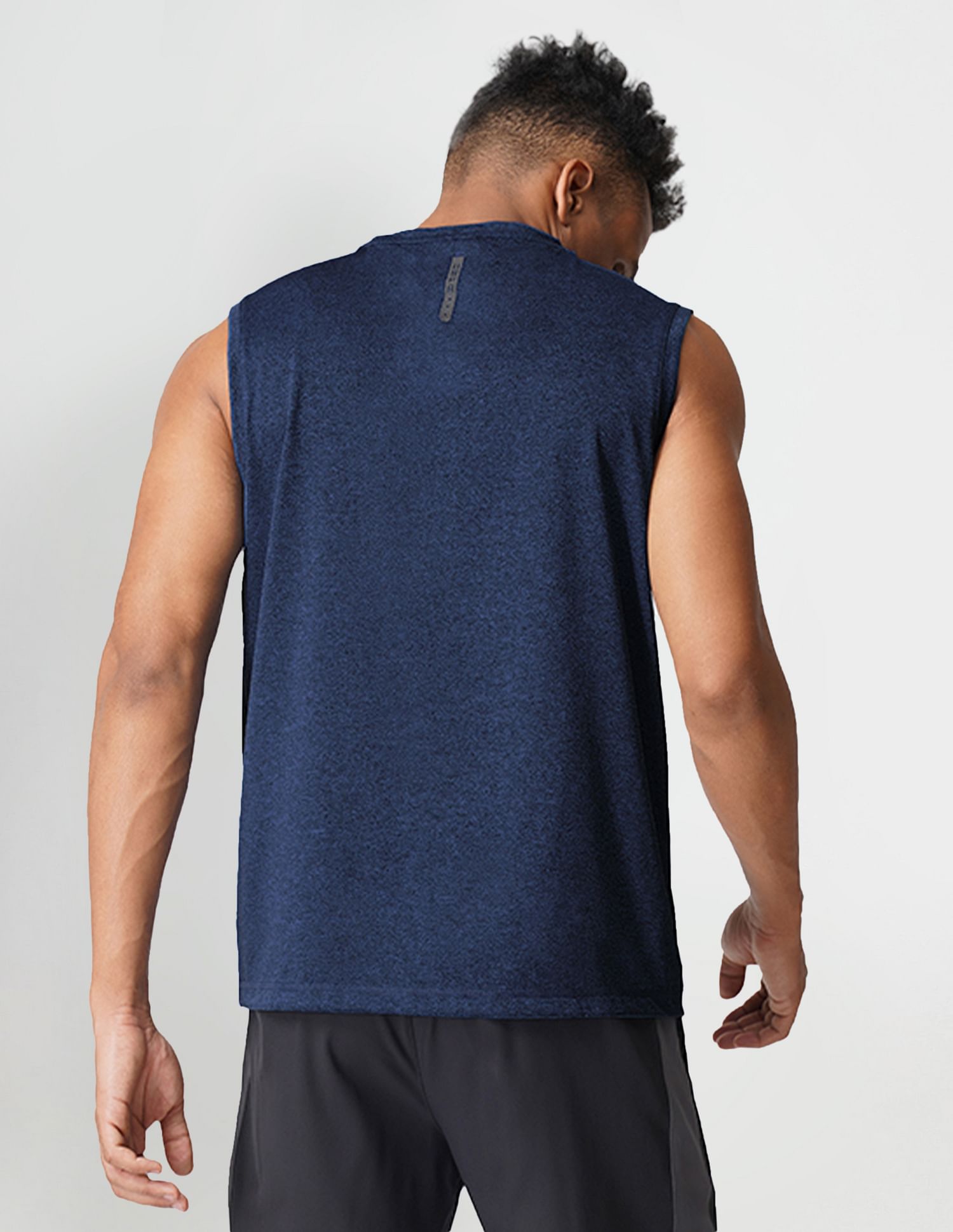 Sleeveless Brand Print Polyester I711 Vest - Pack Of 1 Navy - U.S. POLO ASSN. | Large