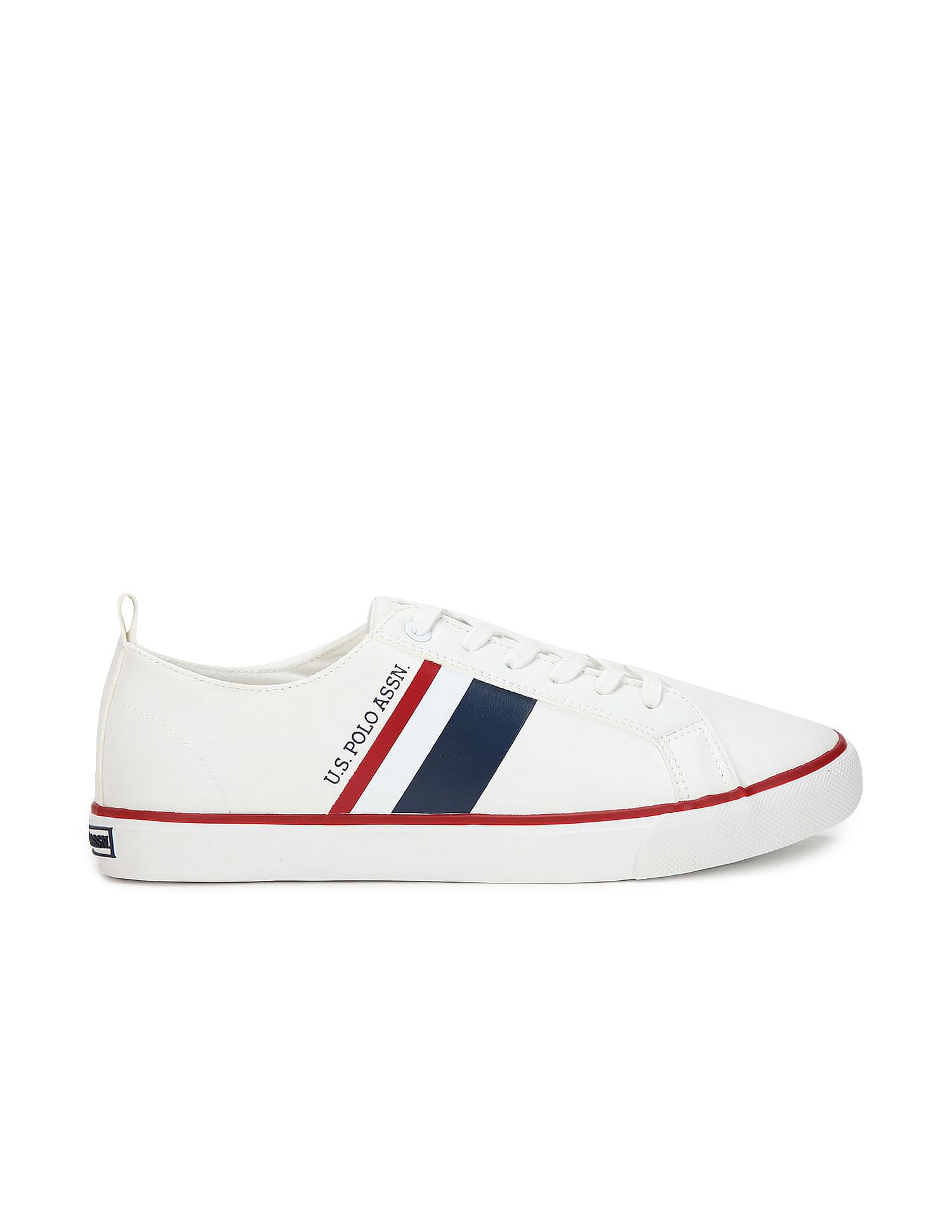 Men White Lace Up Panelled Martinez 2.0 Sneakers – U.S. Polo Assn. India