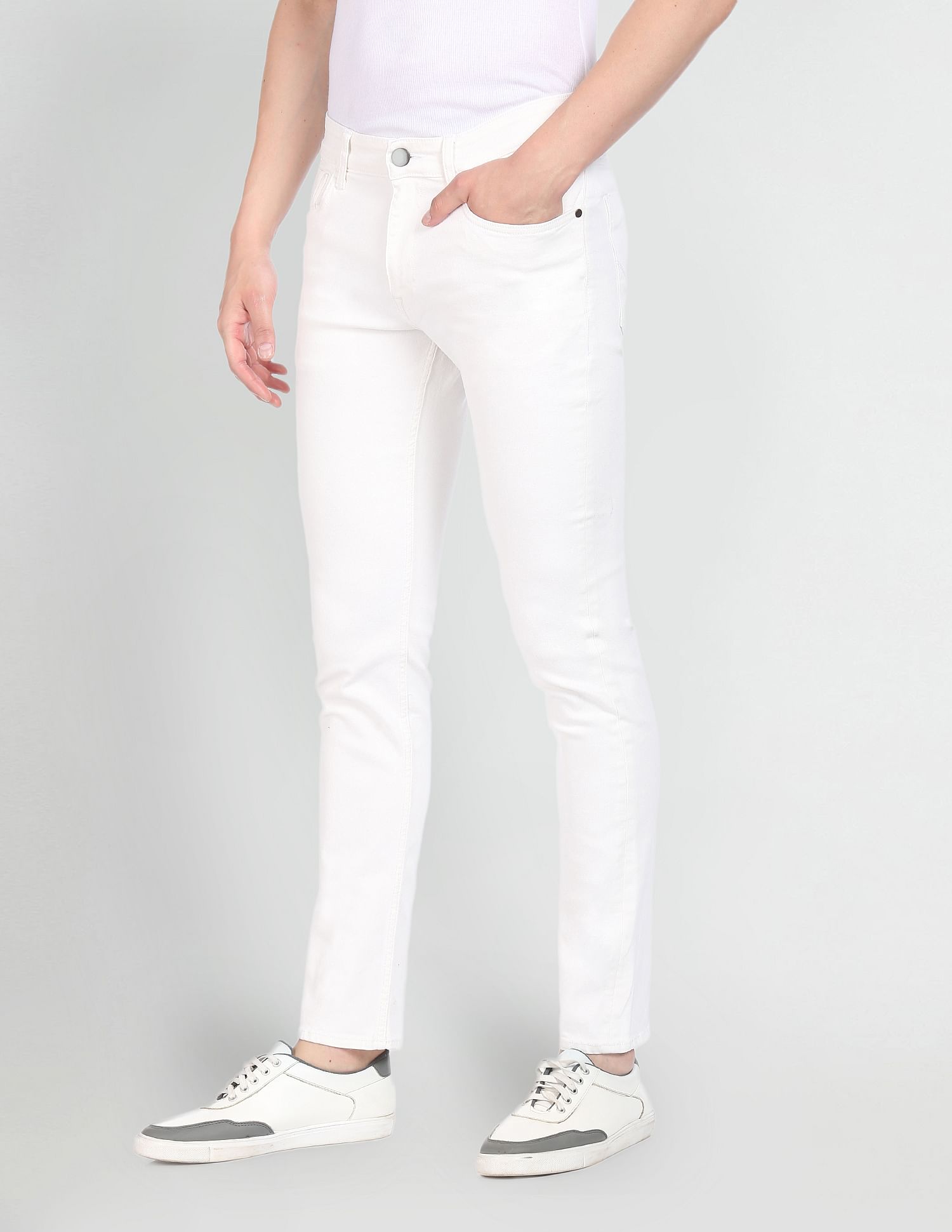 Brandon Slim Tapered Fit Jeans White - U.S. Polo Assn. India | Large