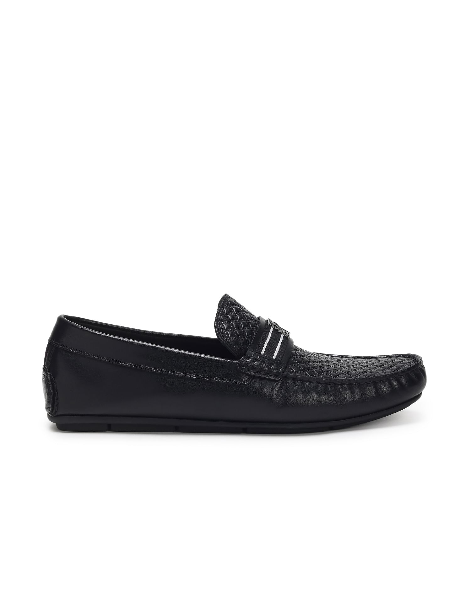 Men Logo Charles Slip On Shoes Black - U.S. Polo Assn. India | Large