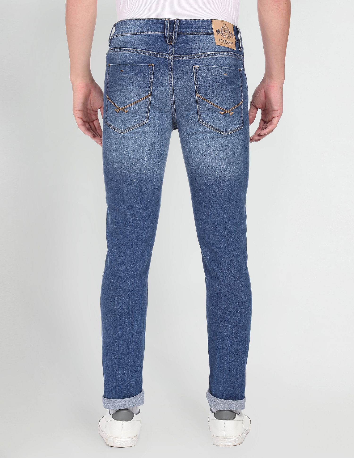 Whiskered Regallo Skinny Fit Jeans Blue - U.S. POLO ASSN. | Large