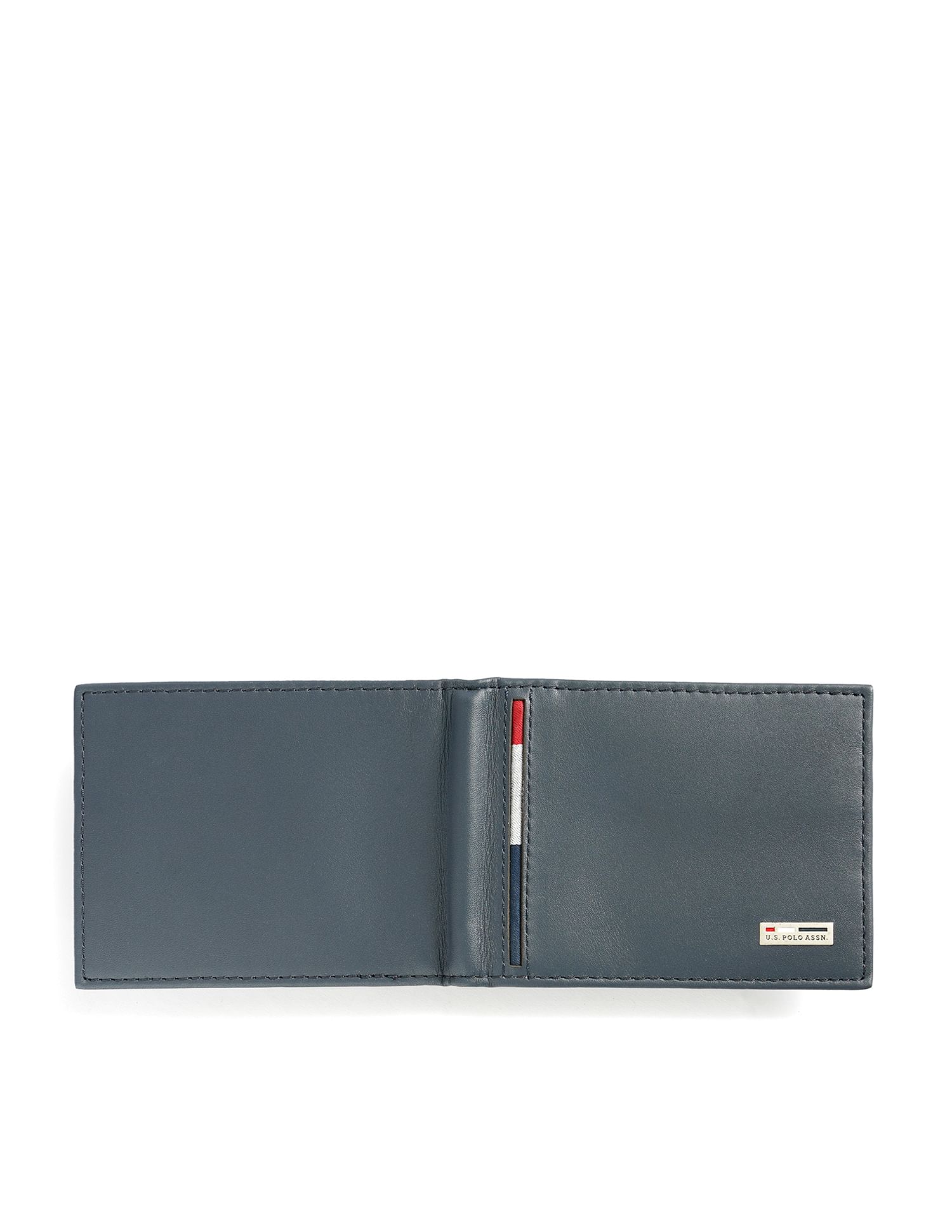 Bi-Fold Solid Wallet Navy - U.S. Polo Assn. India | Large