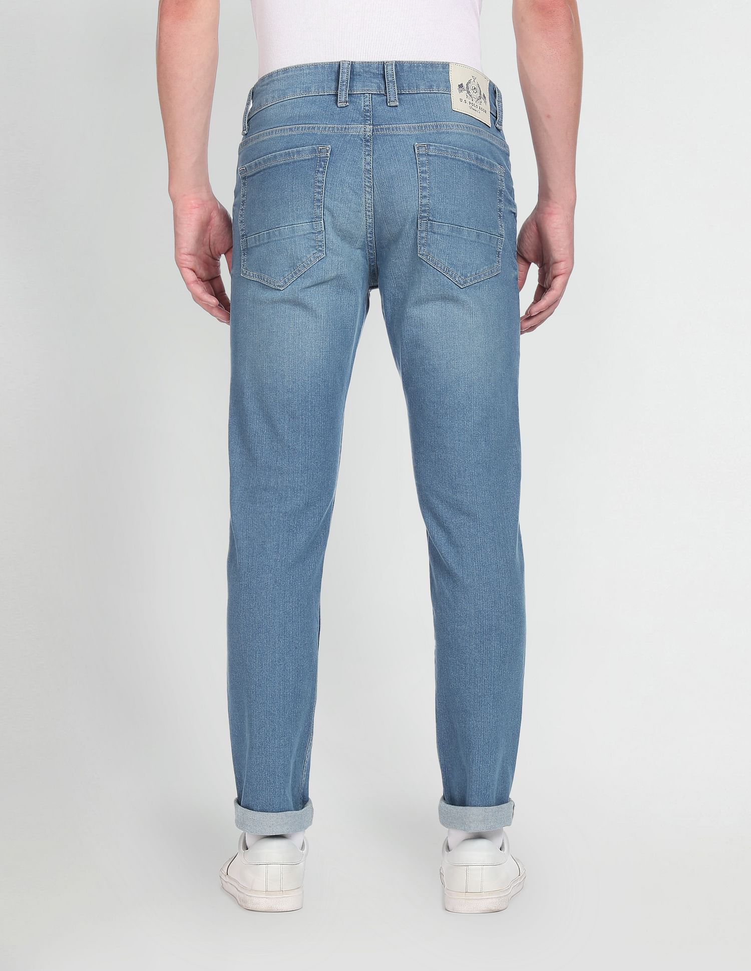 Mid Rise Brandon Slim Tapered Fit Jeans Blue - U.S. Polo Assn. India | Large