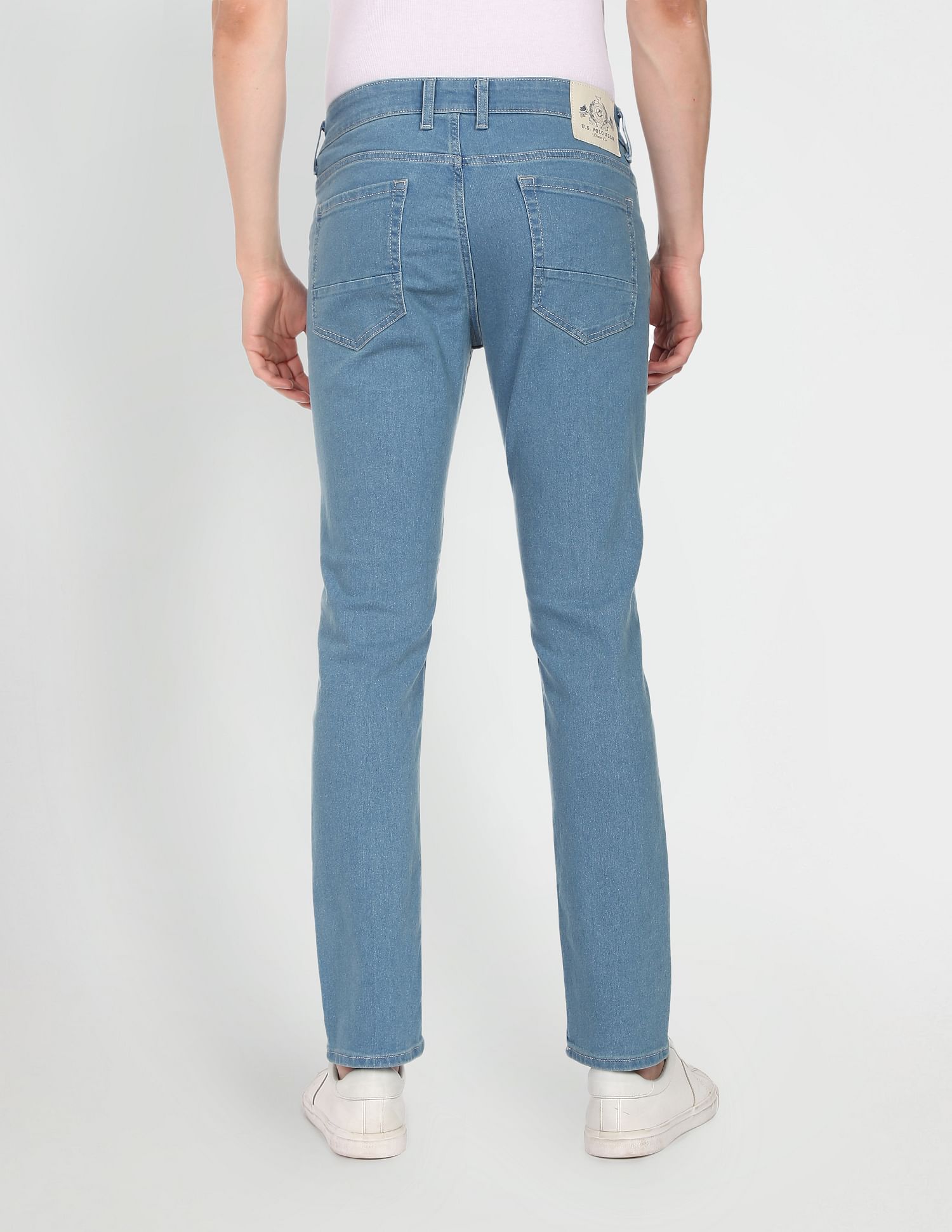 Brandon Slim Tapered Fit Rinsed Jeans Blue - U.S. POLO ASSN. | Large