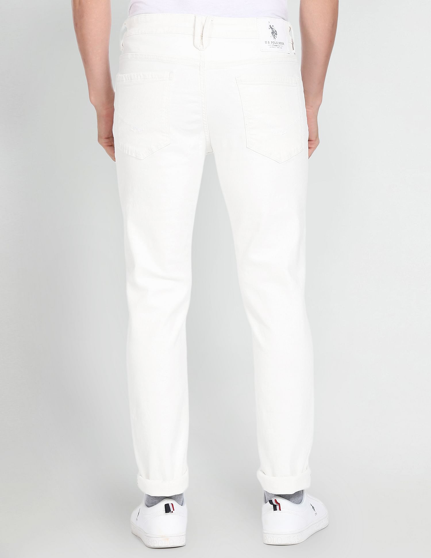 Clean Look Regallo Skinny Fit Jeans White - U.S. POLO ASSN. | Large