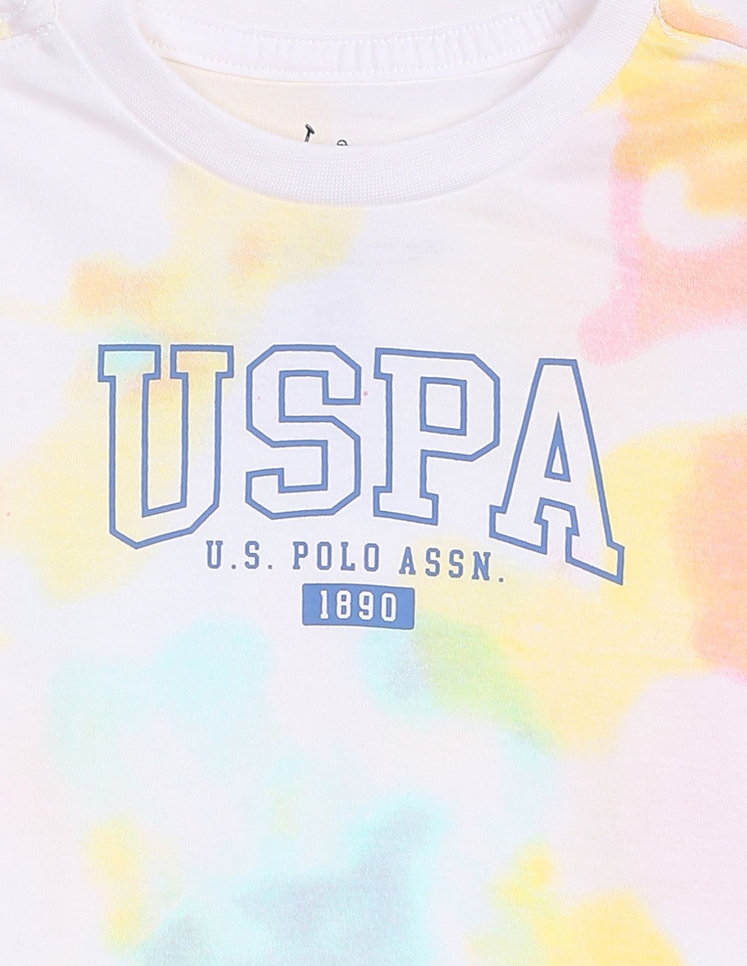 Brand Printed Cotton Set White, Yellow and Pink - U.S. POLO ASSN. | Large