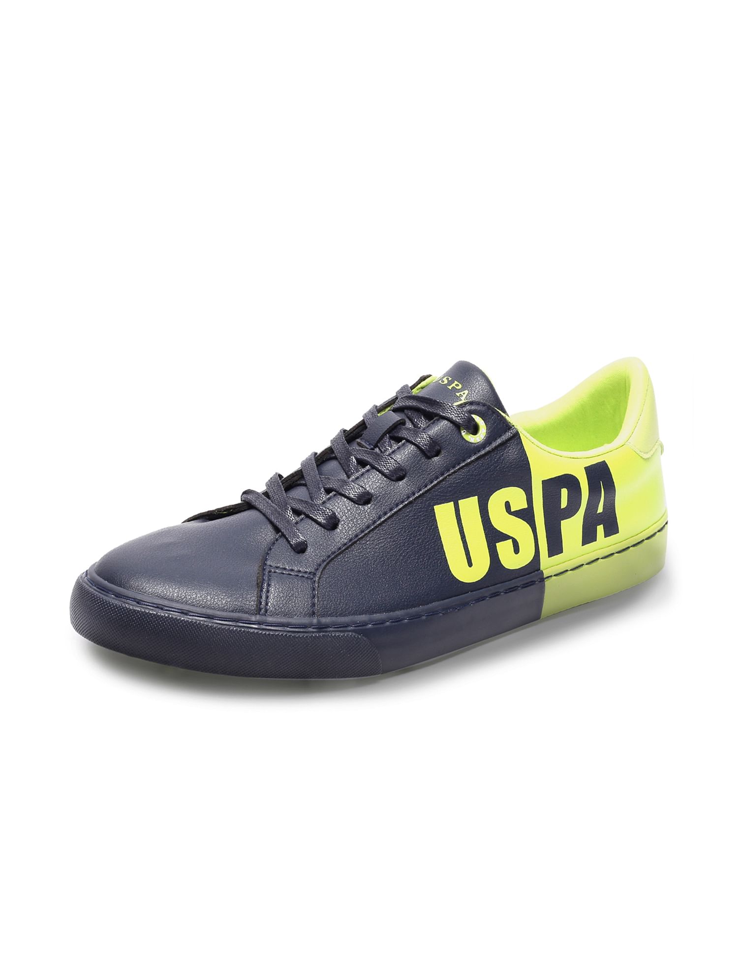 Men Round Toe Colour Block Tristen Sneakers Navy - U.S. Polo Assn. India | Large