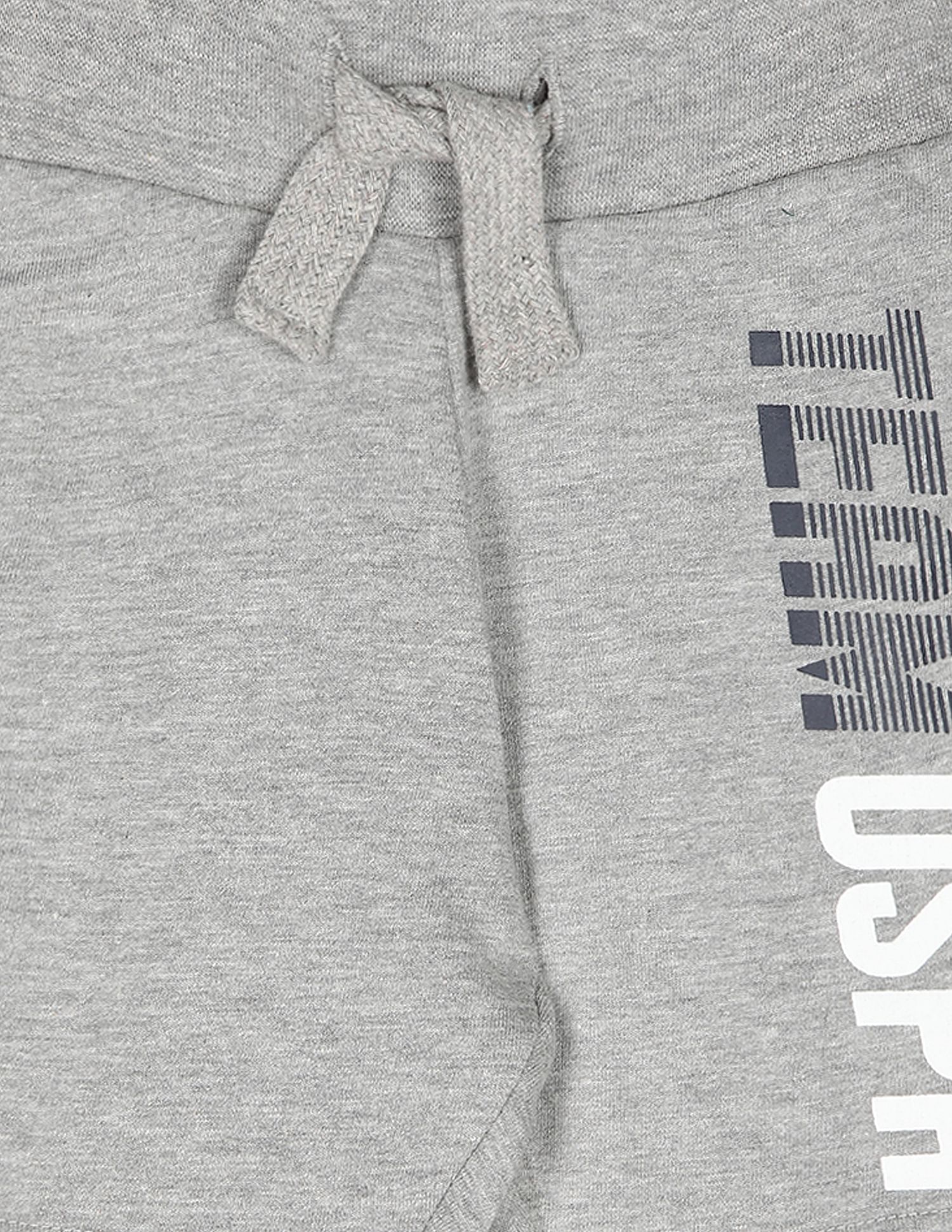 Elasticised Waist Shorts - Pack Of 2 Grey and Black - U.S. POLO ASSN. | Large