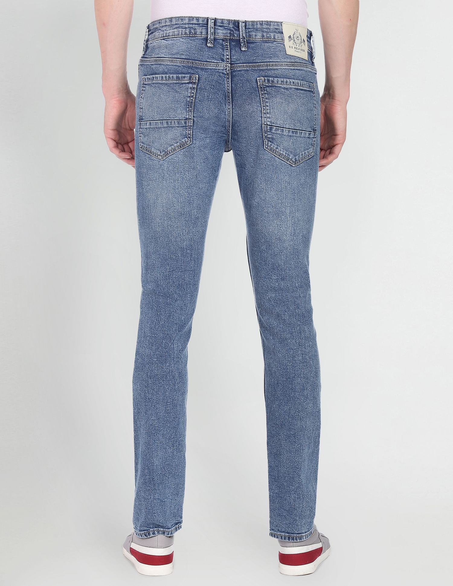 Stone Wash Brandon Slim Tapered Fit Jeans Blue - U.S. Polo Assn. India | Large