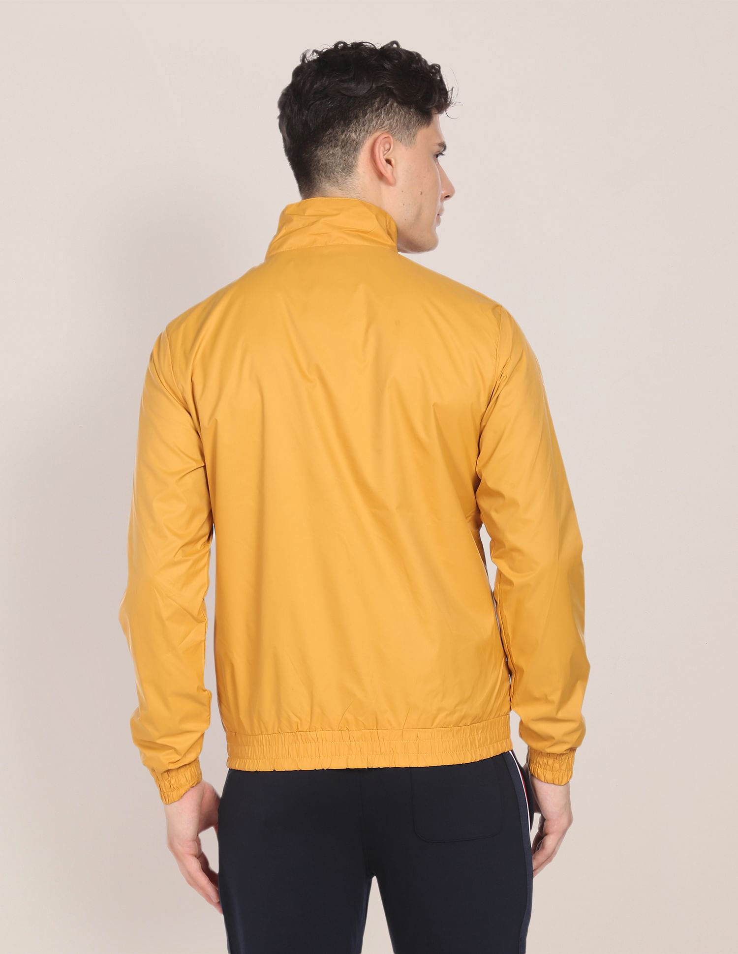 Colour Block Polyester Jacket Mustard - U.S. POLO ASSN. | Large