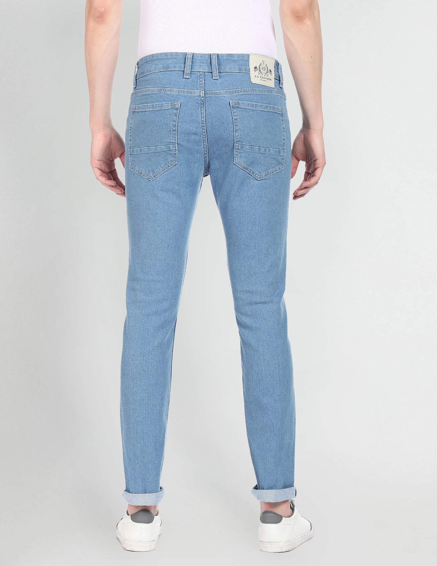 Brandon Slim Tapered Fit Rinsed Jeans Blue - U.S. POLO ASSN. | Large