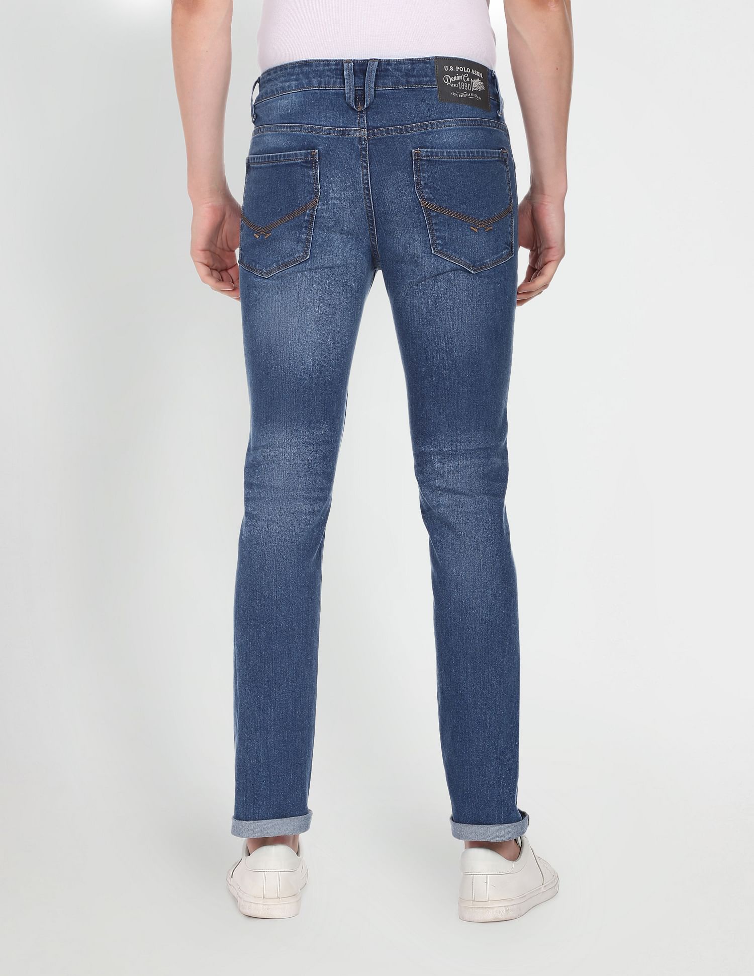 Mid Rise Regallo Skinny Fit Jeans Blue - U.S. POLO ASSN. | Large