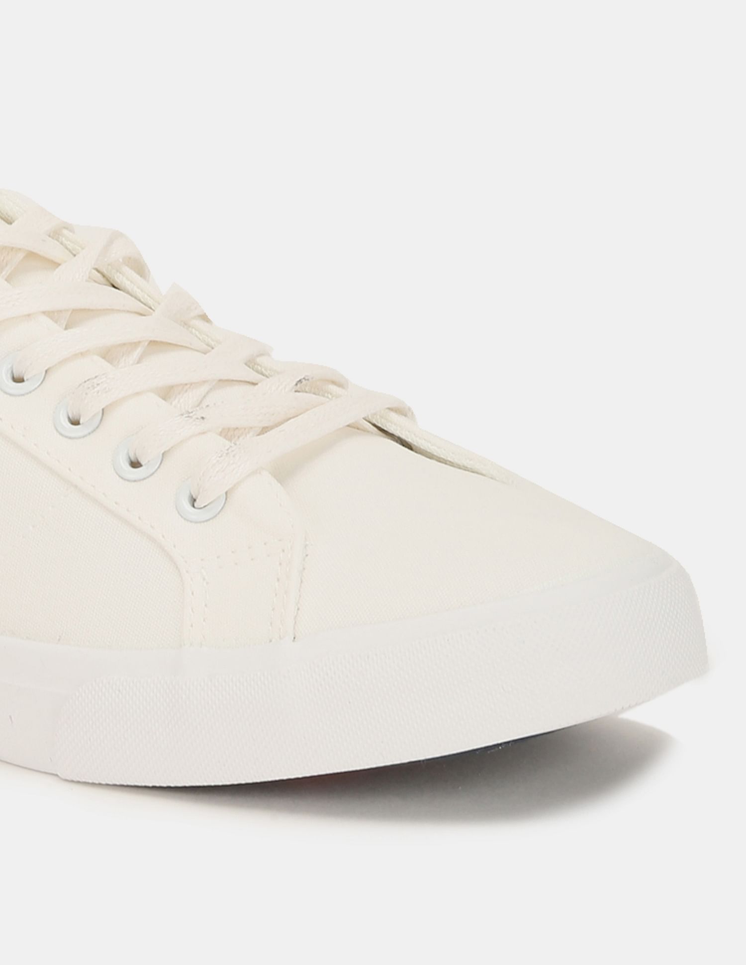 Men Round Toe Lace Up Gaiman 2.0 Sneakers Off White - U.S. Polo Assn. India | Large