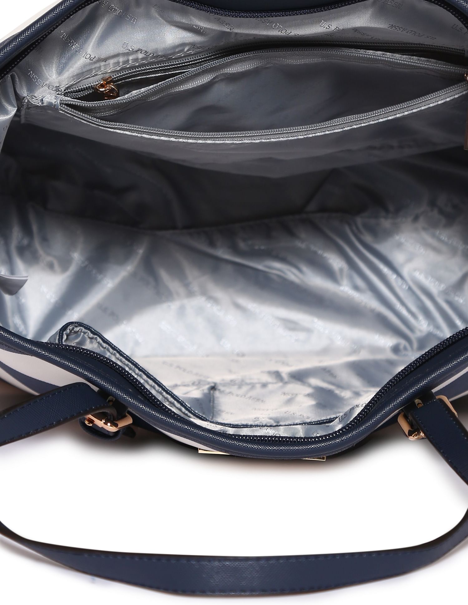 Striped Tote Bag Navy and White - U.S. POLO ASSN. | Large
