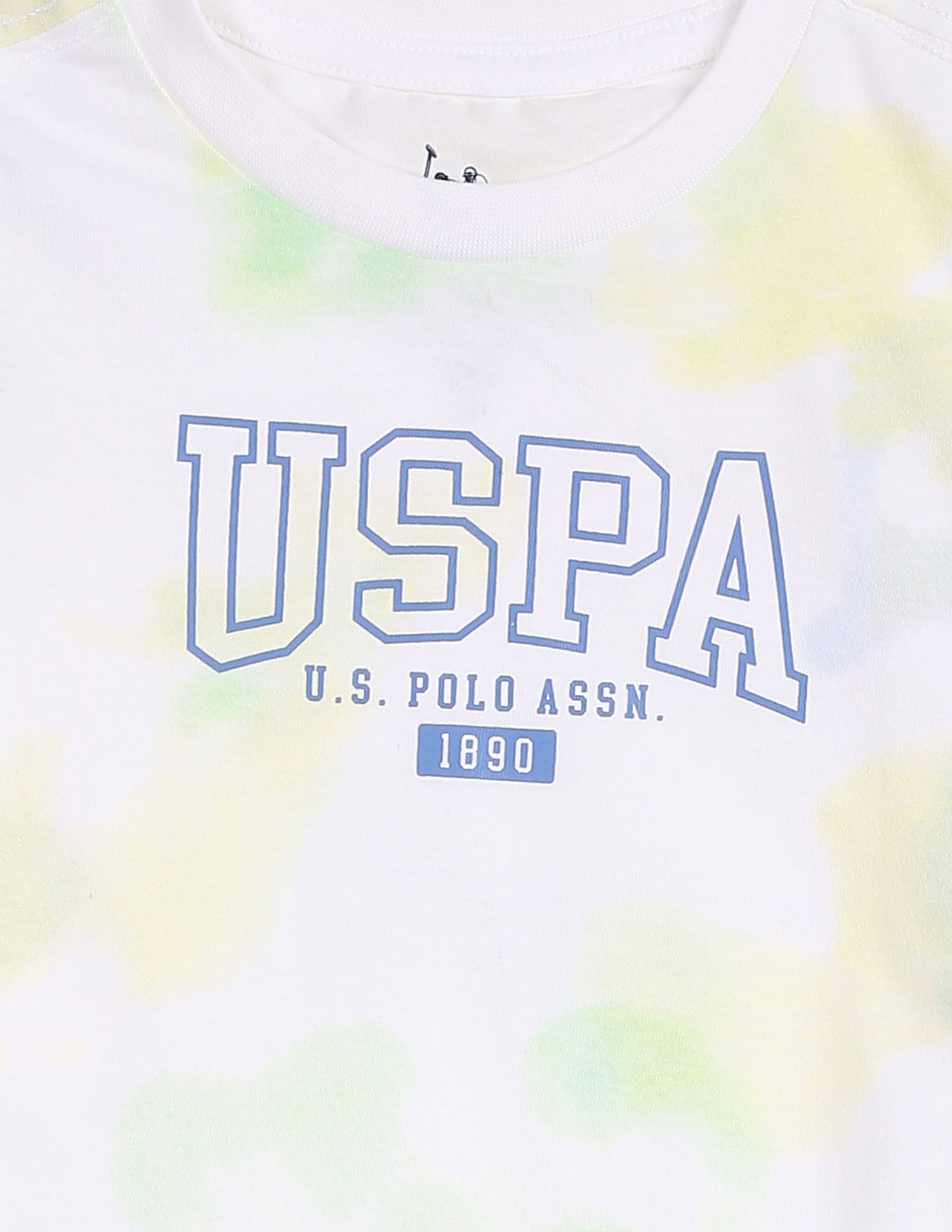 Brand Printed Cotton Set White, Yellow and Green - U.S. POLO ASSN. | Large