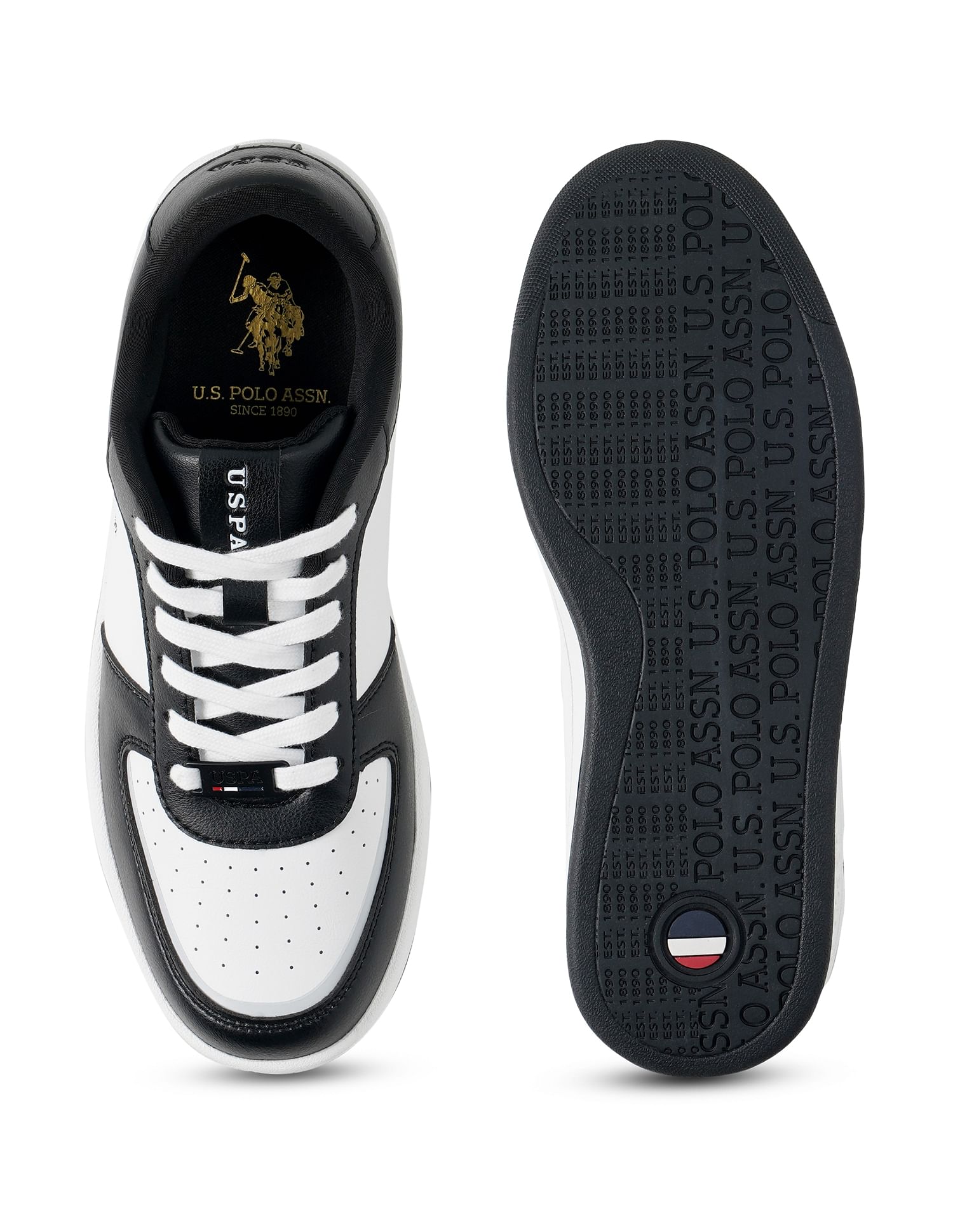 Colour Block Rein Sneakers Black - U.S. Polo Assn. India | Large