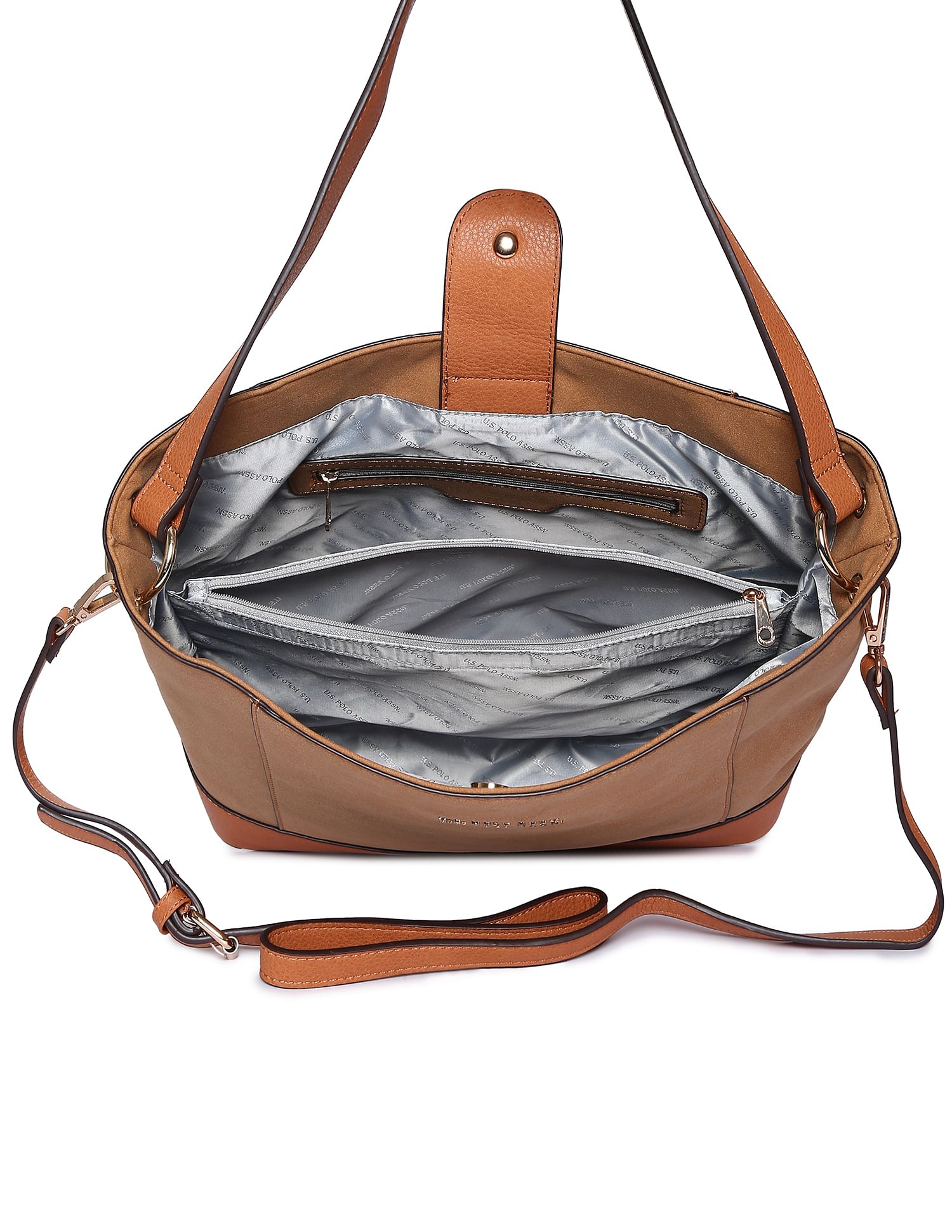 Solid Sling Bag Brown - U.S. POLO ASSN. | Large