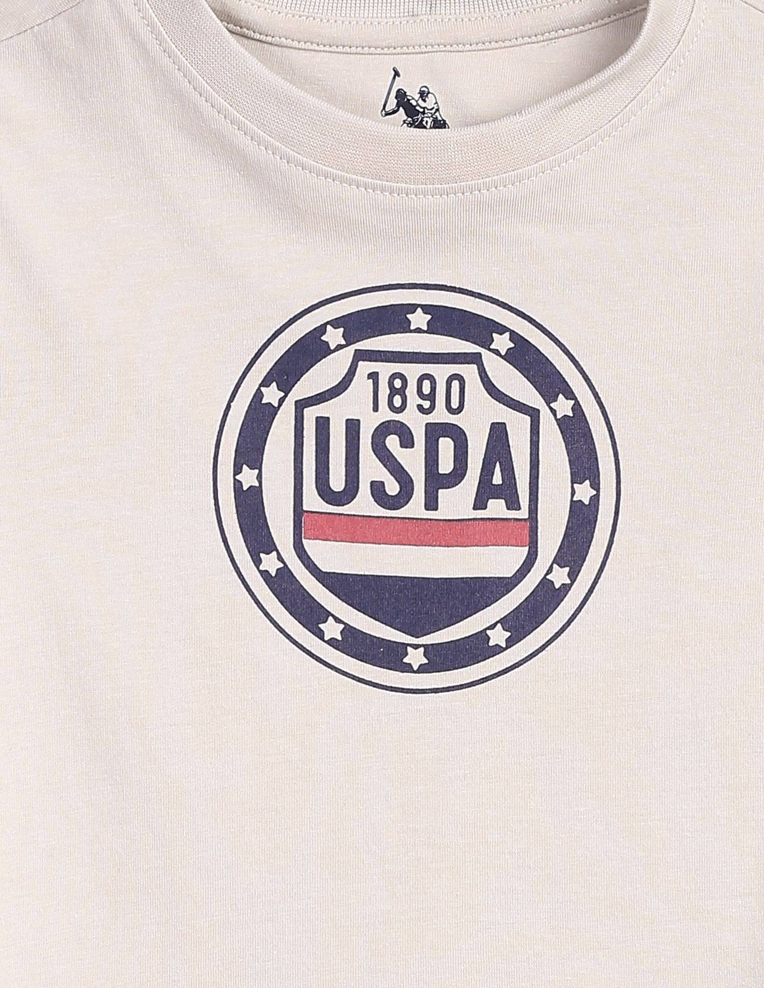 Brand Print Cotton Set Ecru - U.S. POLO ASSN. | Large