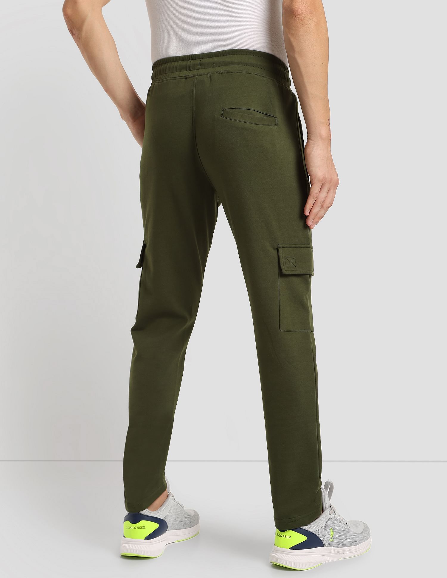 Cargo Athletic Track Pants Olive - U.S. Polo Assn. India | Large