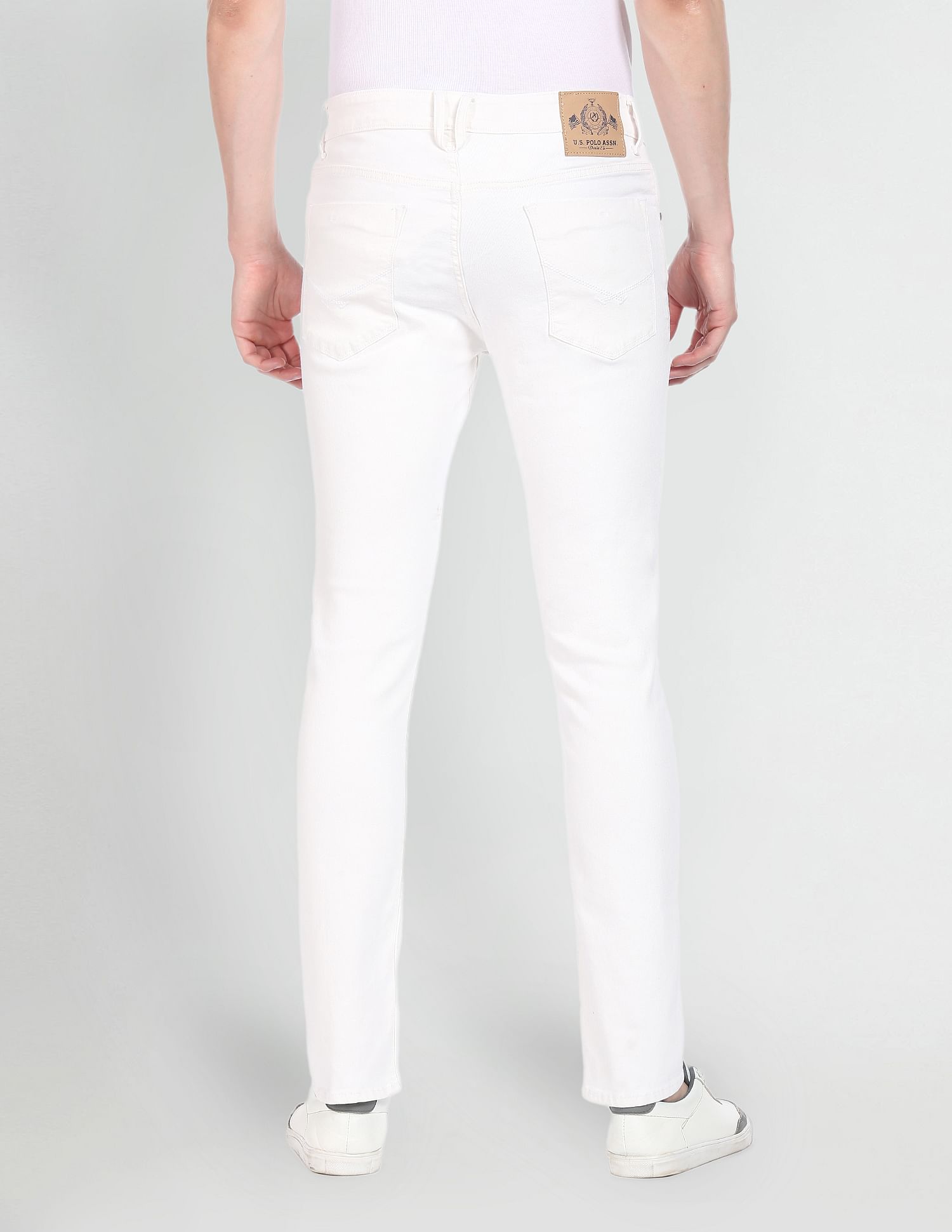 Brandon Slim Tapered Fit Jeans White - U.S. Polo Assn. India | Large