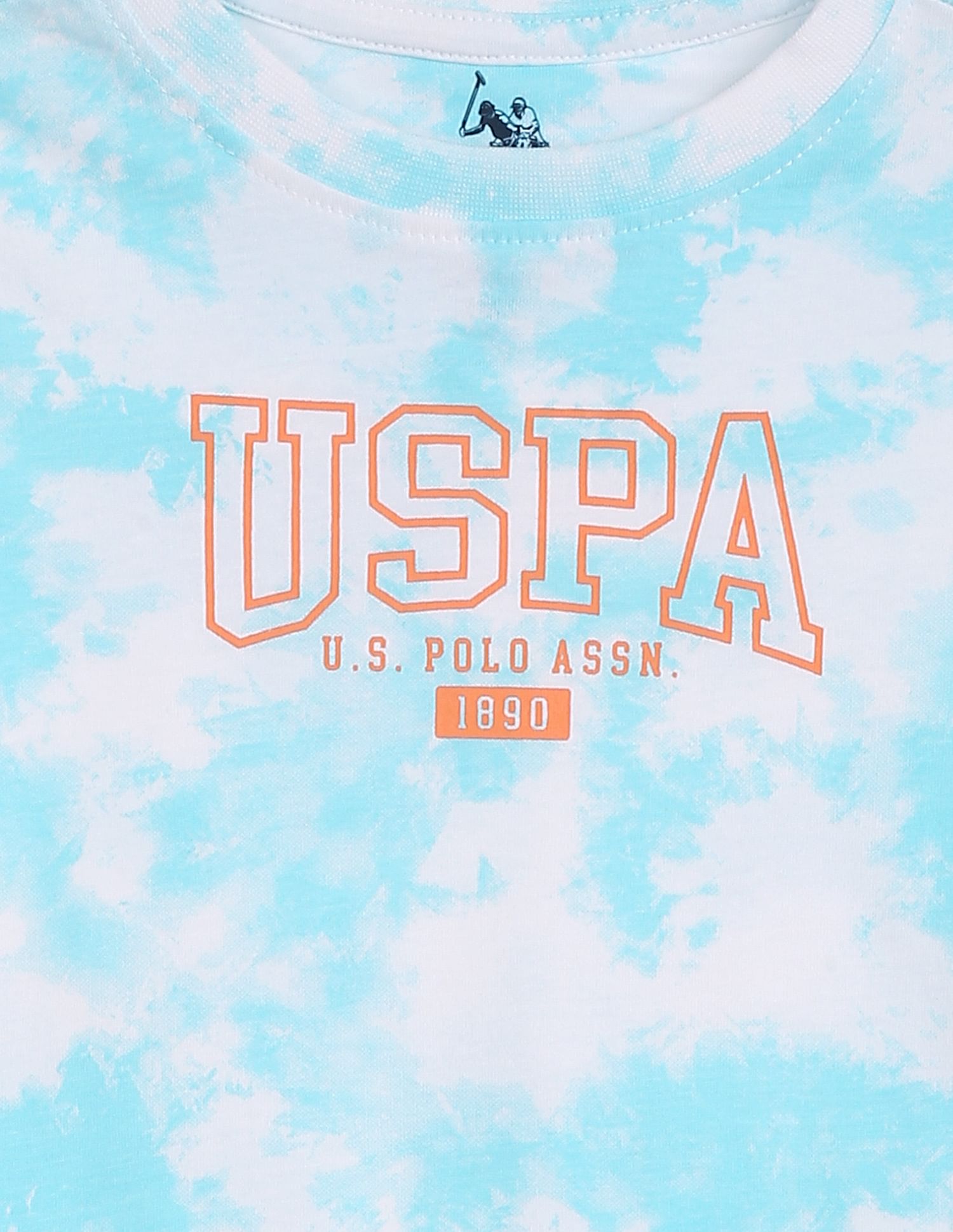 Tie And Dye Cotton Set Light Blue - U.S. Polo Assn. India | Large