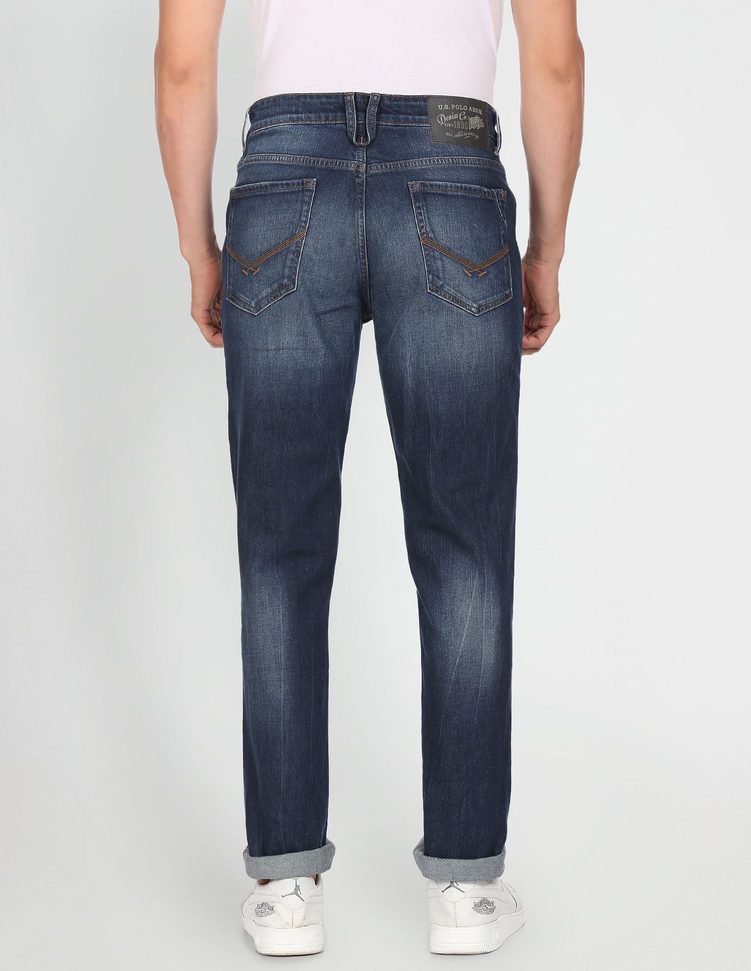 Men Blue Delta Slim Fit Stone Wash Jeans – Polo India