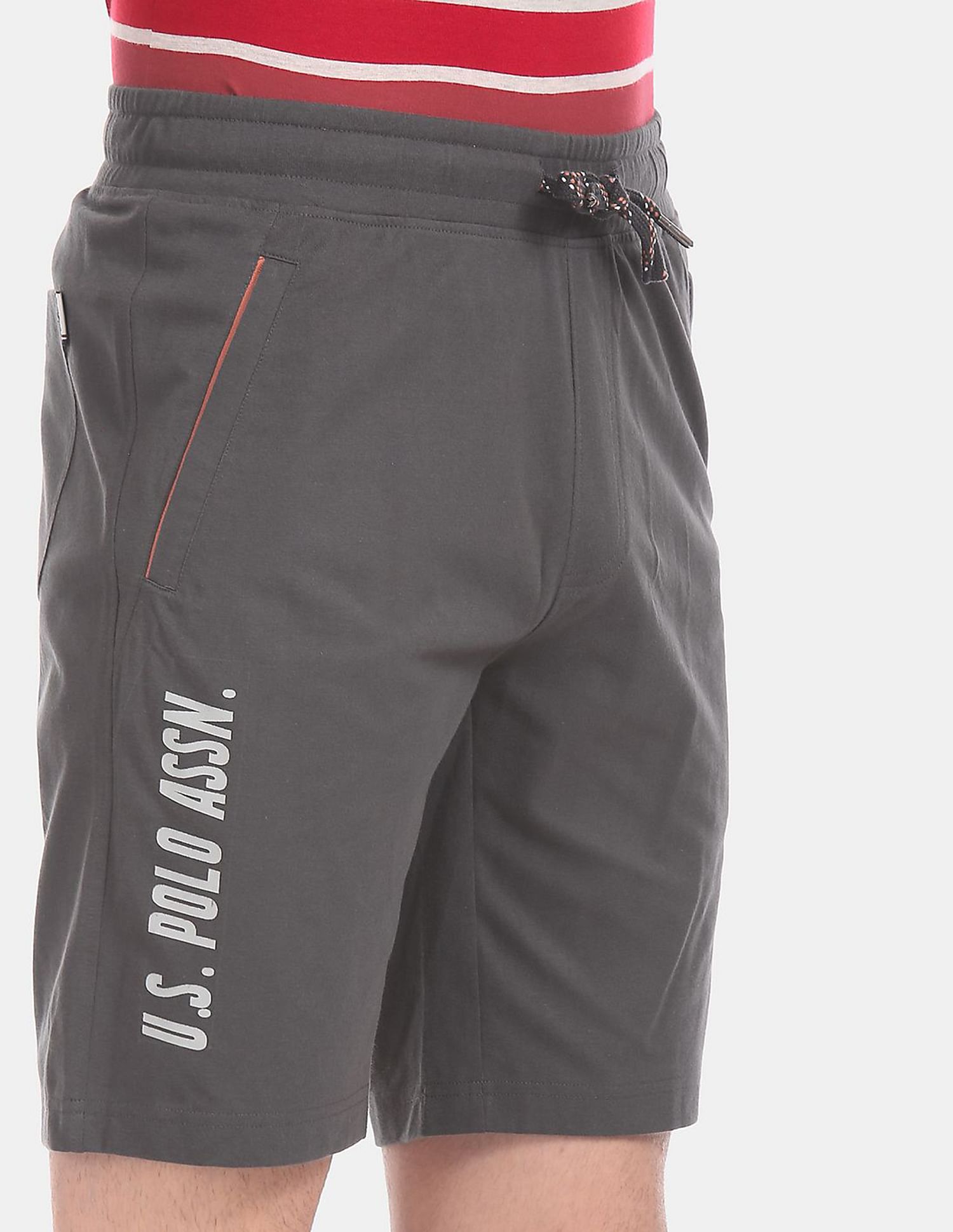 Comfort Fit Solid I677 Shorts - Pack Of 1 Dark Grey - U.S. POLO ASSN. | Large