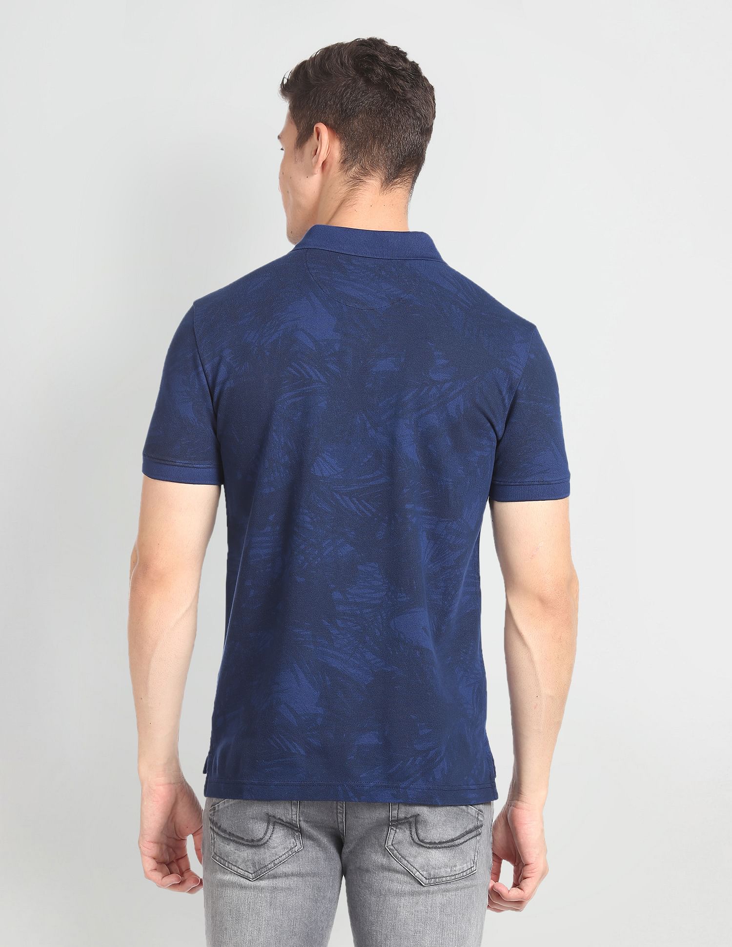 Cotton Slim Fit Polo Shirt Navy - U.S. POLO ASSN. | Large