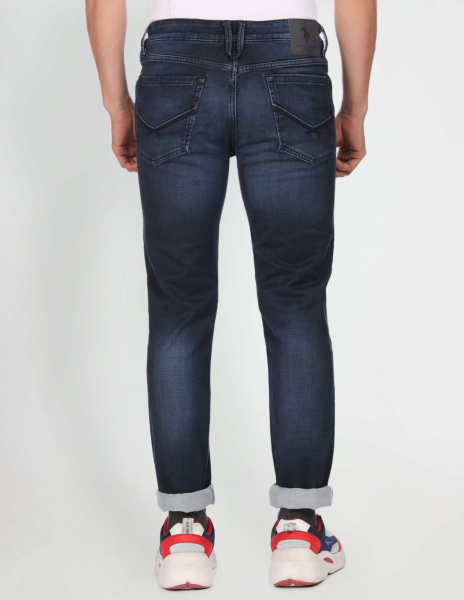 Regallo Skinny Fit Wash Jeans Dark Blue - U.S. POLO ASSN. | Large