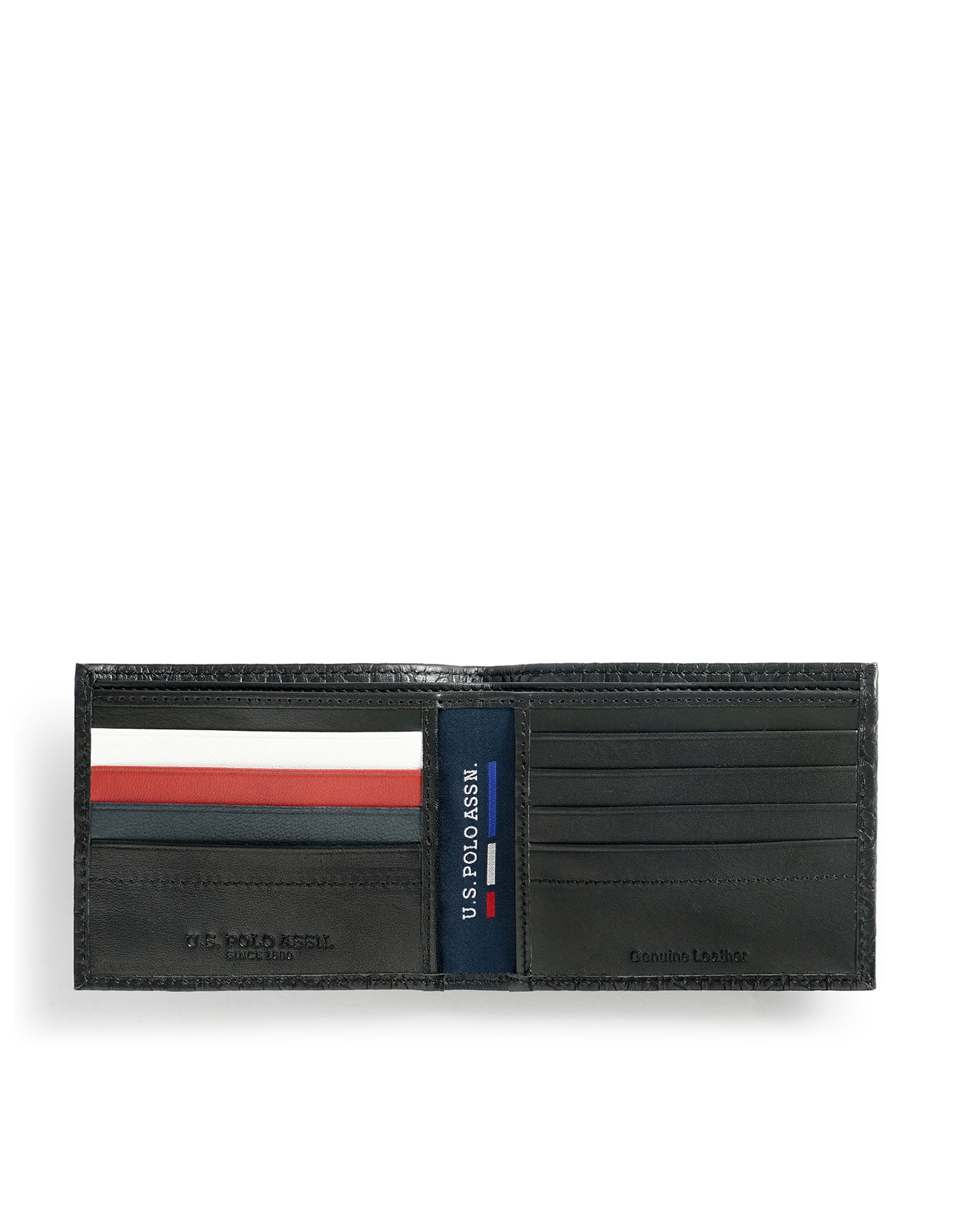 Bi-Fold Debossed Wallet Black - U.S. POLO ASSN. | Large