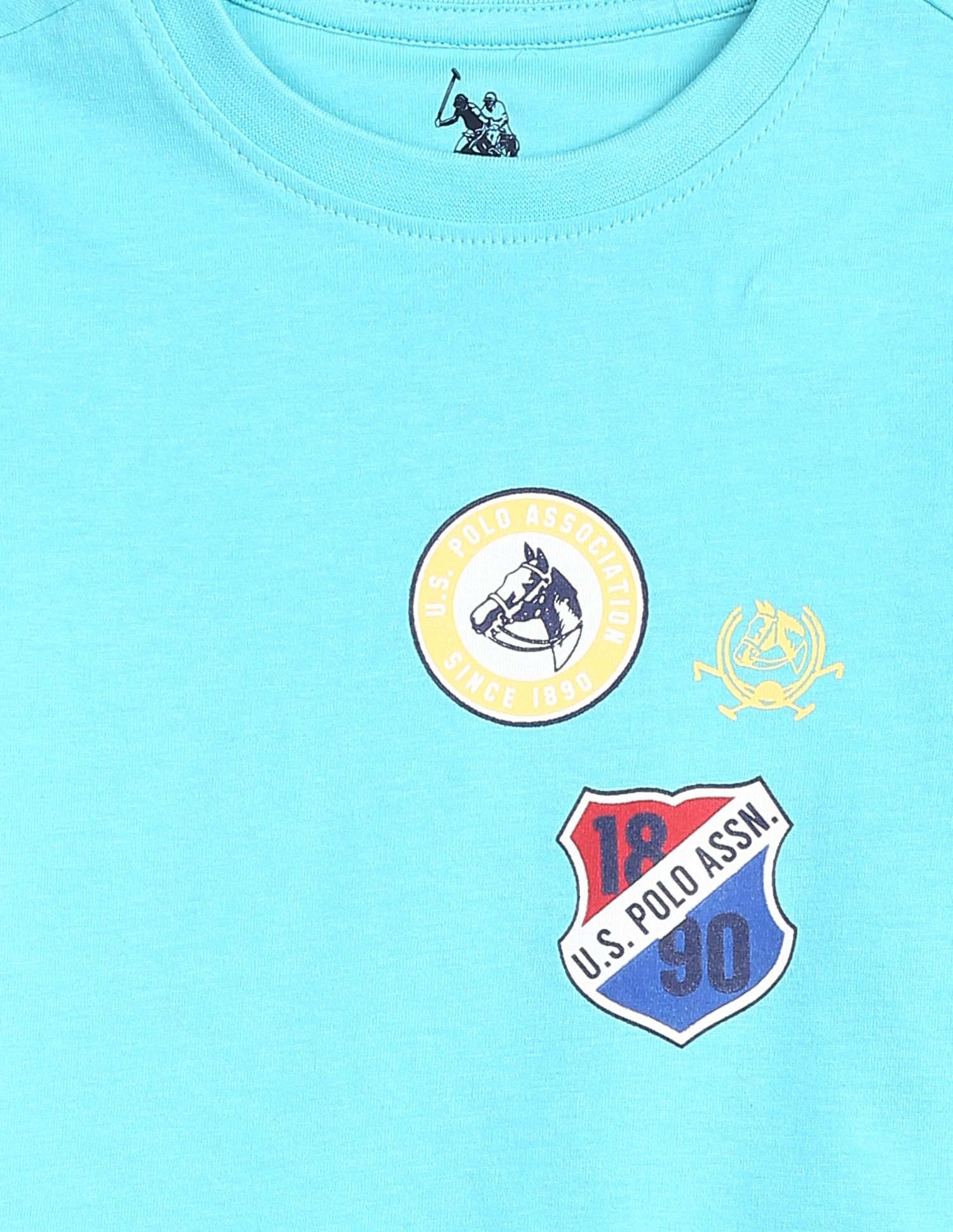 Brand Print Cotton Set Blue - U.S. POLO ASSN. | Large