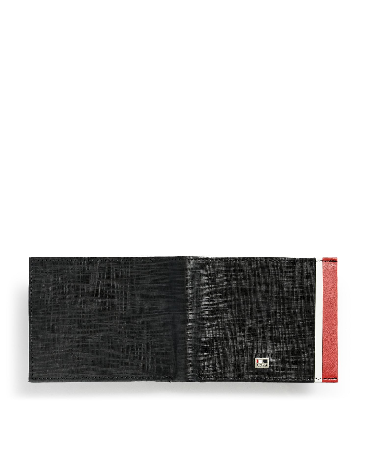 Bi-Fold Vertical Stripe Wallet Black - U.S. POLO ASSN. | Large