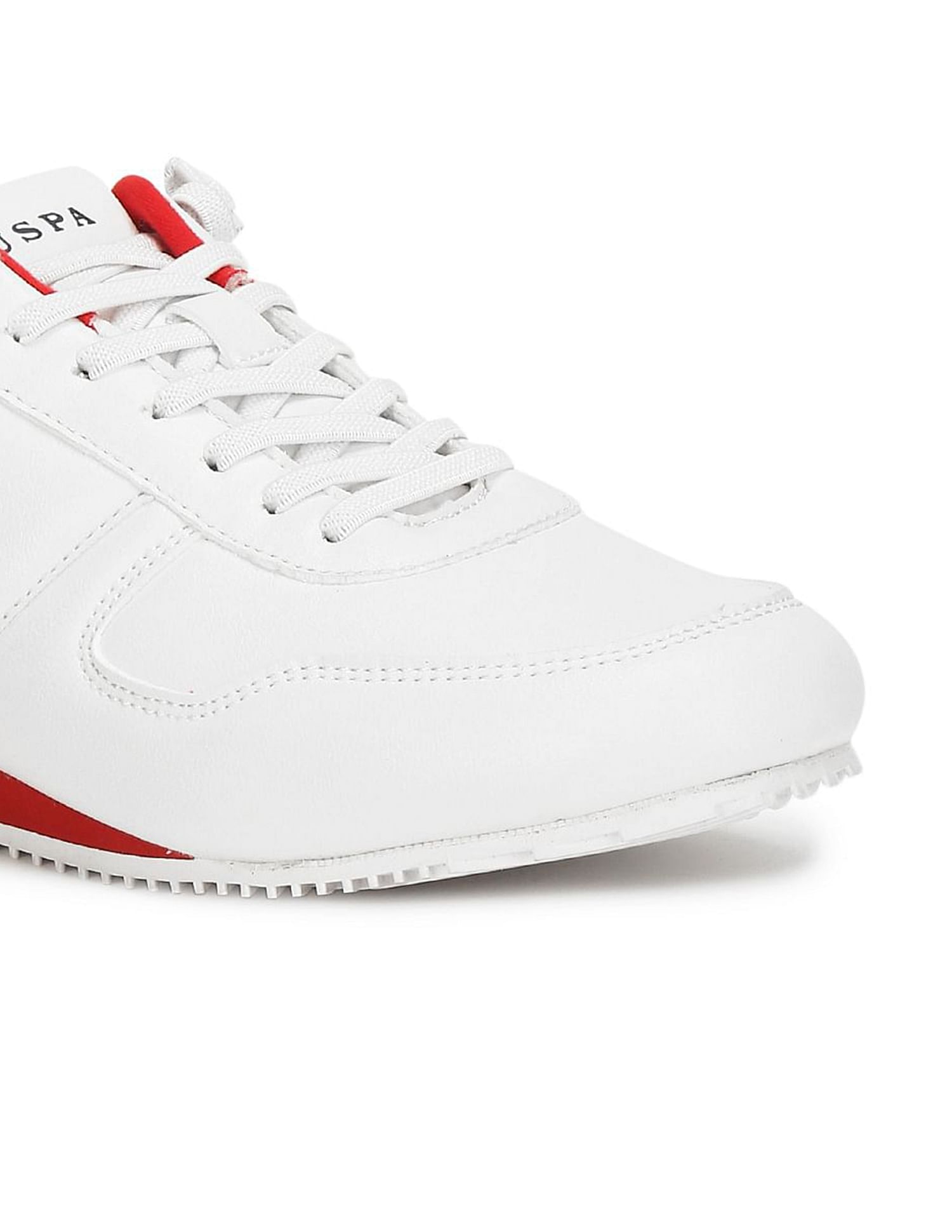 Lace Up Solid Sorrento 2.0 Sneakers White - U.S. Polo Assn. India | Large