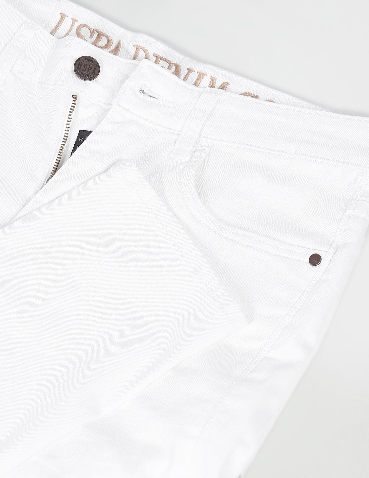 Mid Rise Regallo Skinny Jeans White - U.S. Polo Assn. India | Large