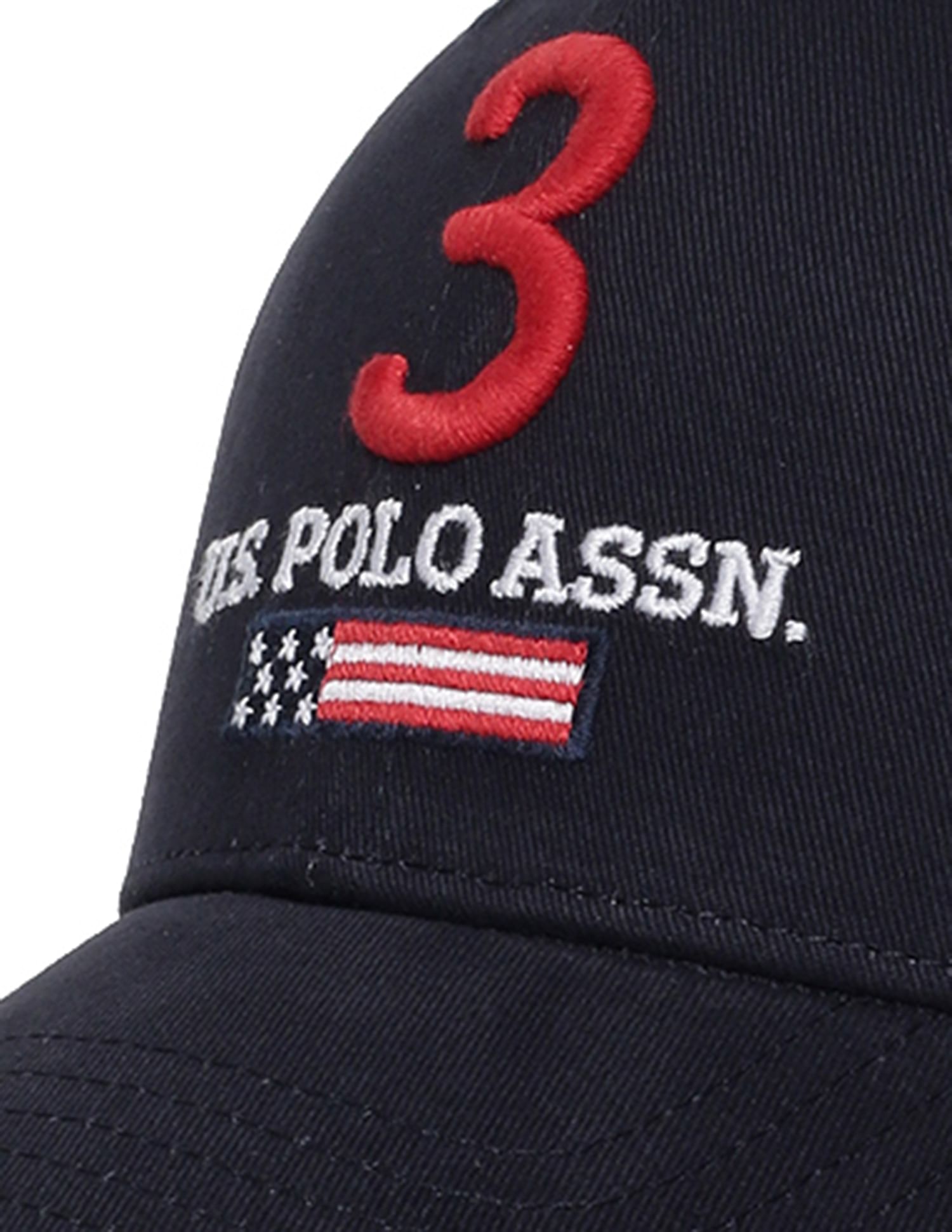Cotton Solid Lisbon Cap Indigo - U.S. POLO ASSN. | Large