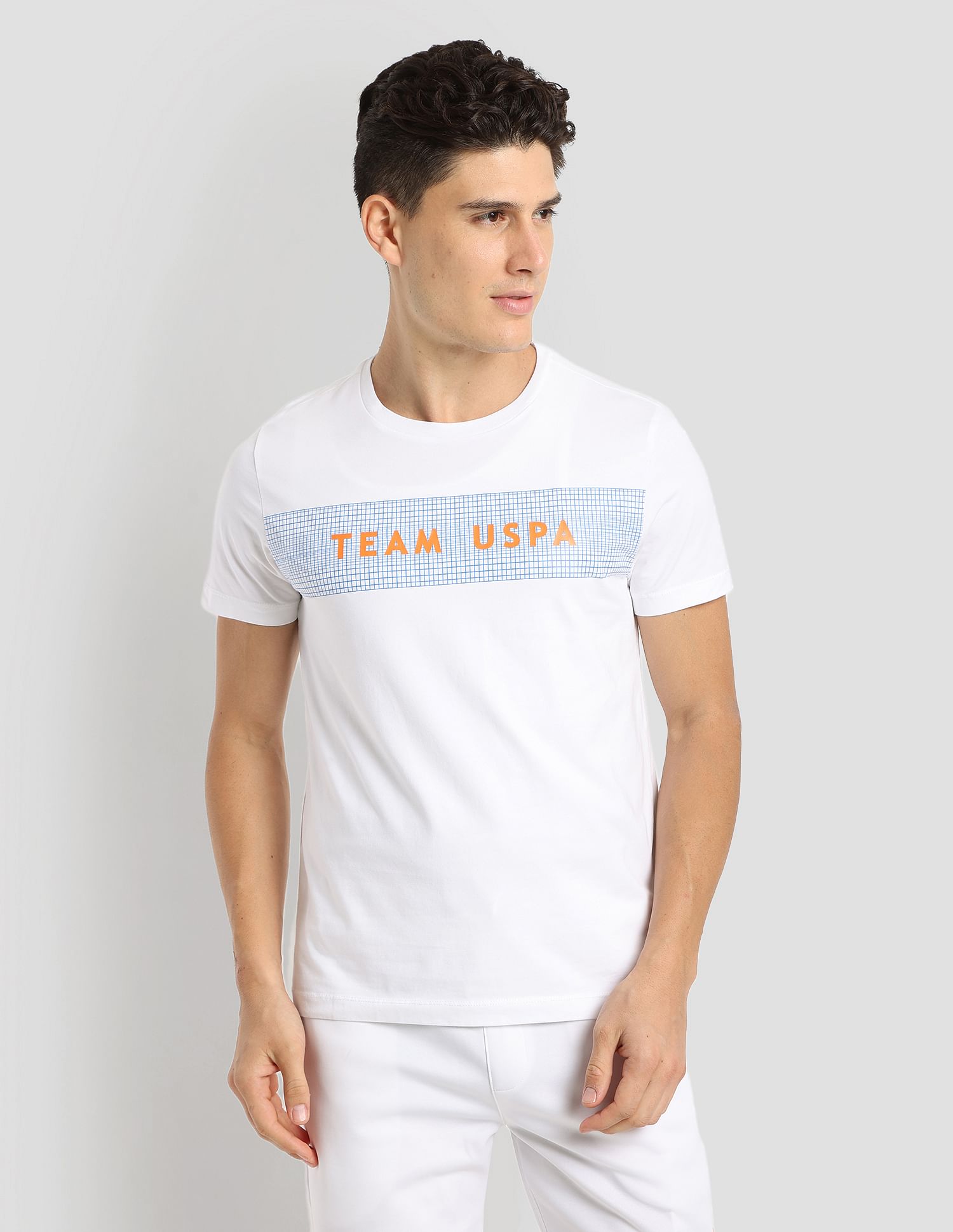 Digital Logo Performance T-Shirt White - U.S. POLO ASSN. | Large