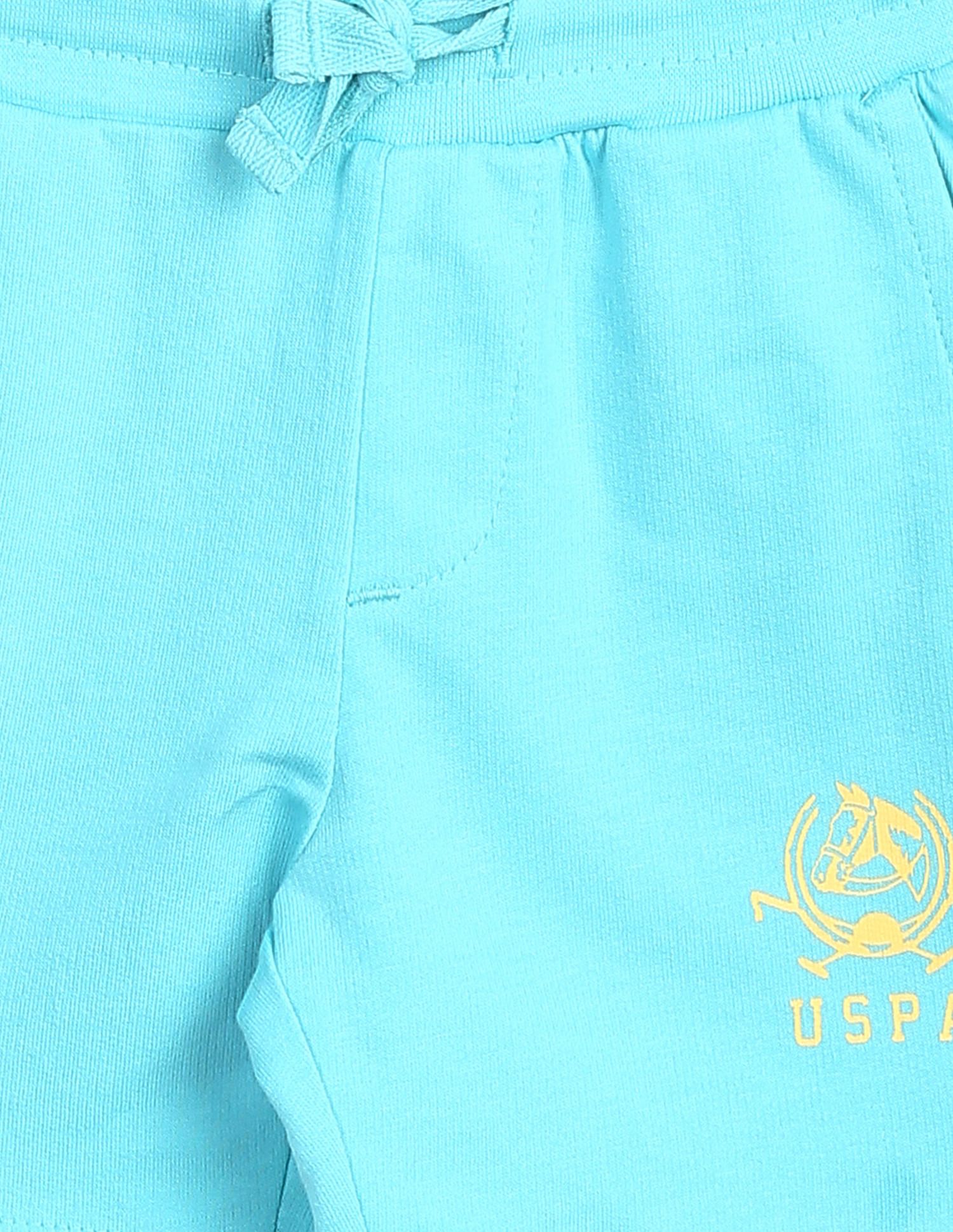 Brand Print Cotton Set Blue - U.S. POLO ASSN. | Large