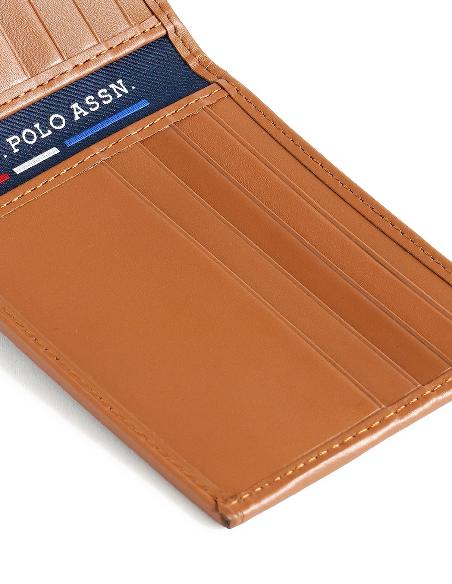 Bi-Fold Panel Solid Wallet Navy - U.S. POLO ASSN. | Large